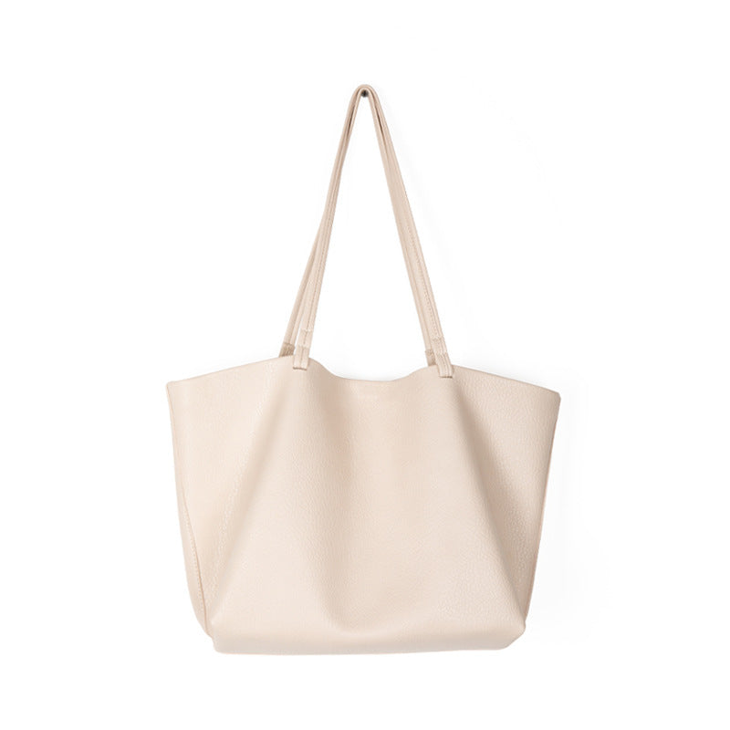 Vegan Leather Large Capacity Tote Bag - Soft Shoulder & Underarm Handbag for Women | Perfect for Work, Travel & Everyday Use