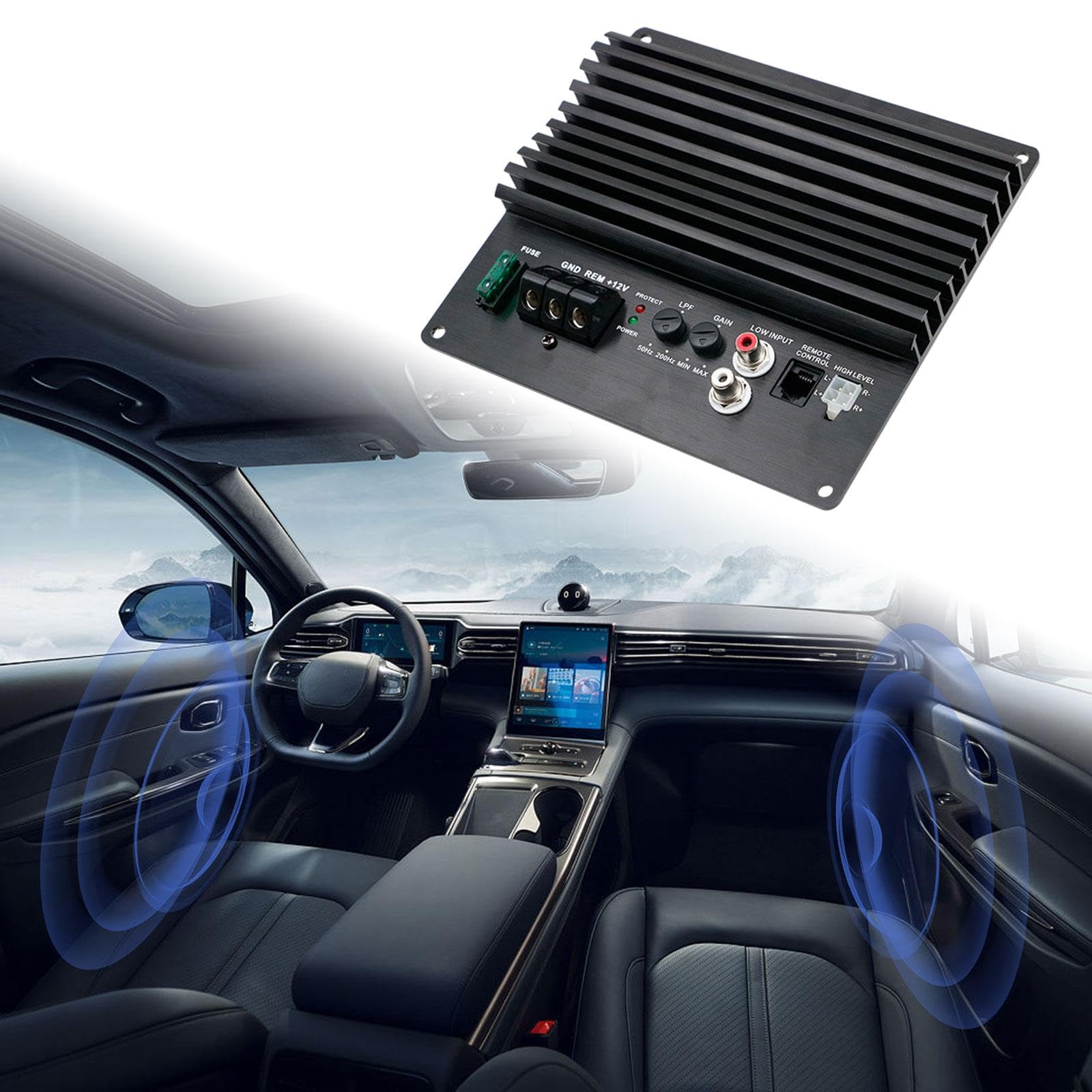 120W Ronyme Car Audio Amplifier Board - 12V Power for Car & Motorcycle Speakers