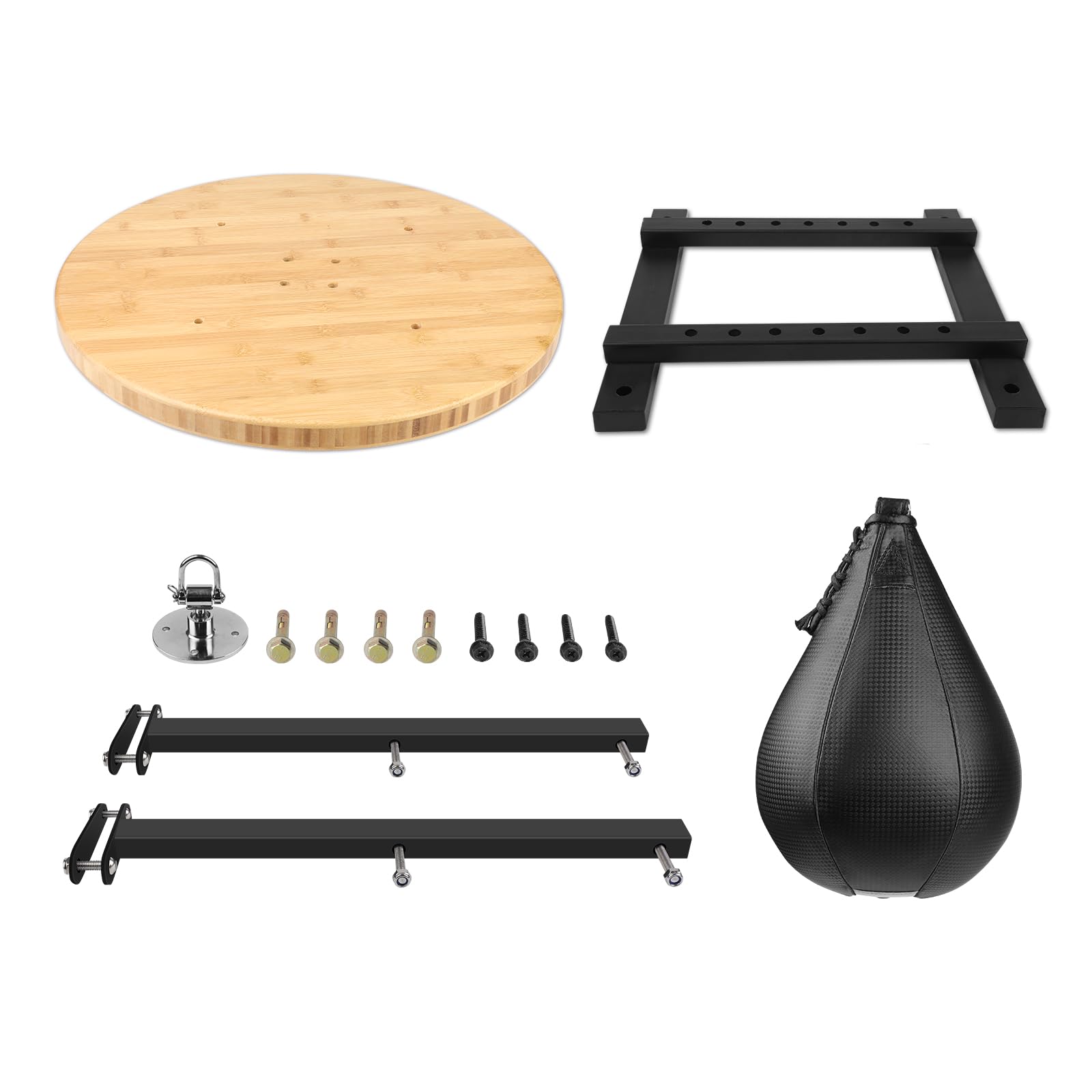 Adjustable Speed Bag Platform Kit with Punching Bag & Pro Swivel for Boxing Training, Fitness & Home Gym Workouts - Perfect for Boxing, MMA, Cardio & Strength Training