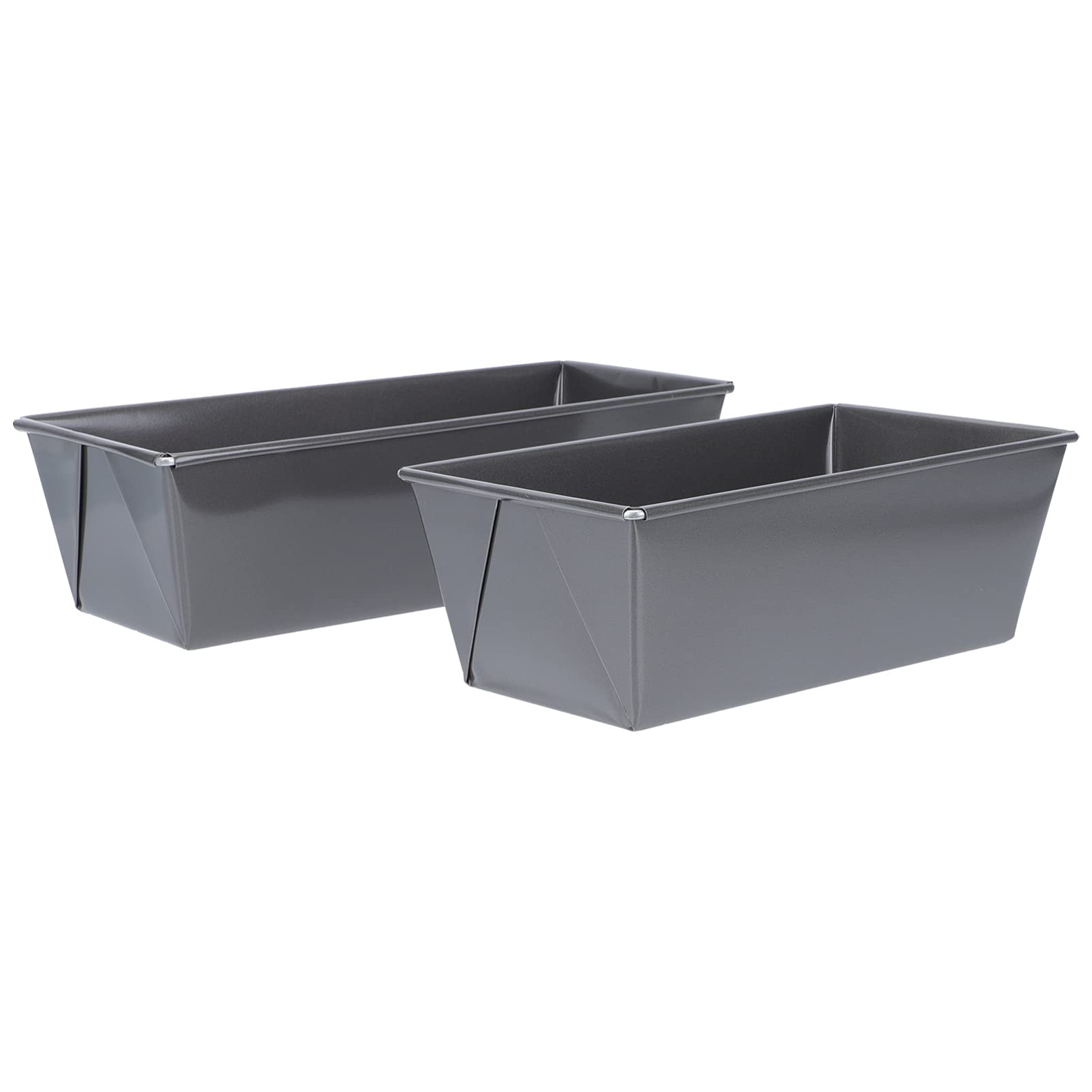 2-Piece Carbon Steel Non-Stick Bread Loaf Pan Set - Reusable Toast & Cake Baking Mold for Homemade Bread, Pastries & Desserts | Perfect for Kitchens, Bakeries & Coffee Shops