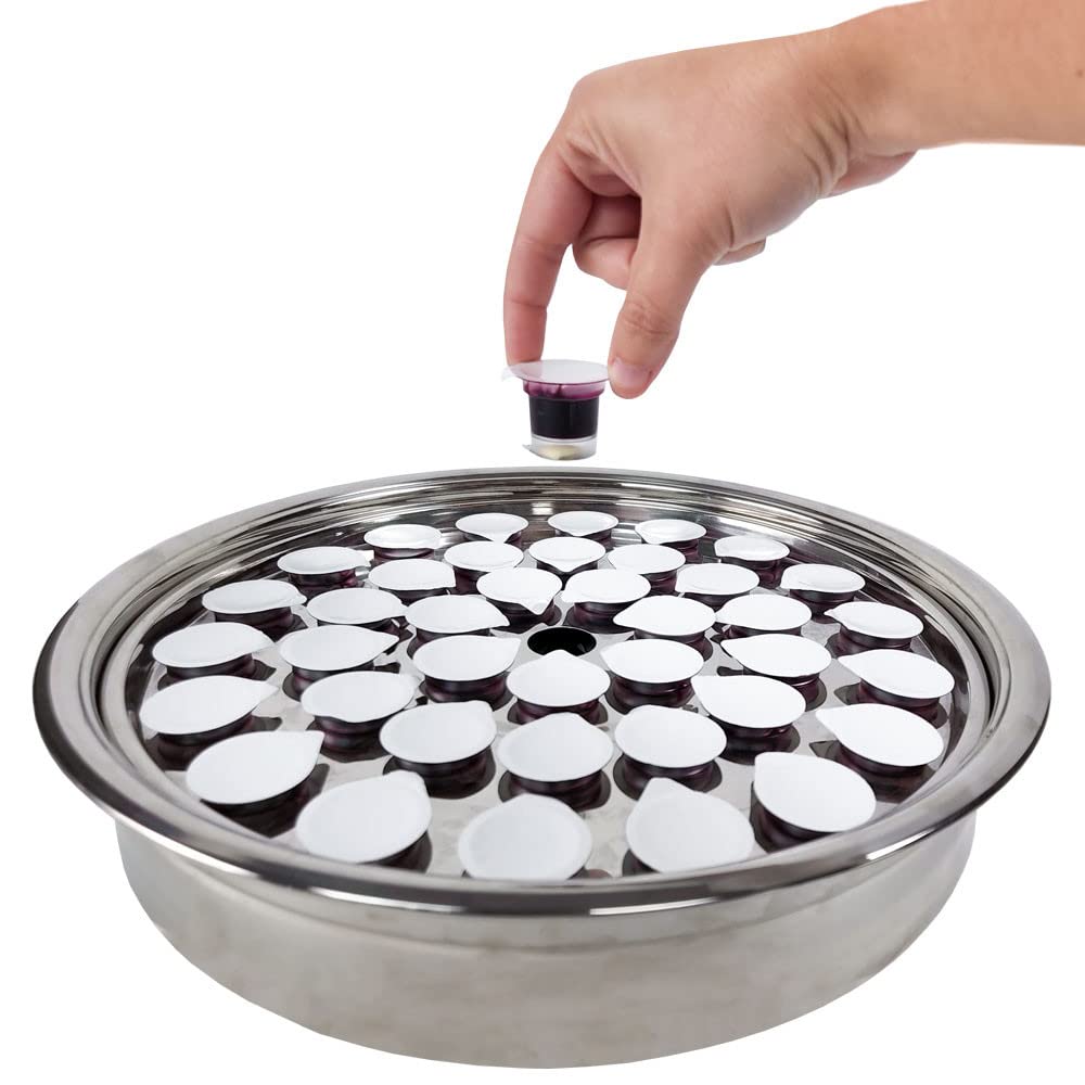 TrueVine Communion Cups and Wafer Set - 200 Prefilled Communion Cups with Bread Cracker & Grape Juice - Individually Sealed for Hygiene - Perfect for First Communion, Church Services, and Home Worship - Easy to Open & Convenient for Religious Ceremonies