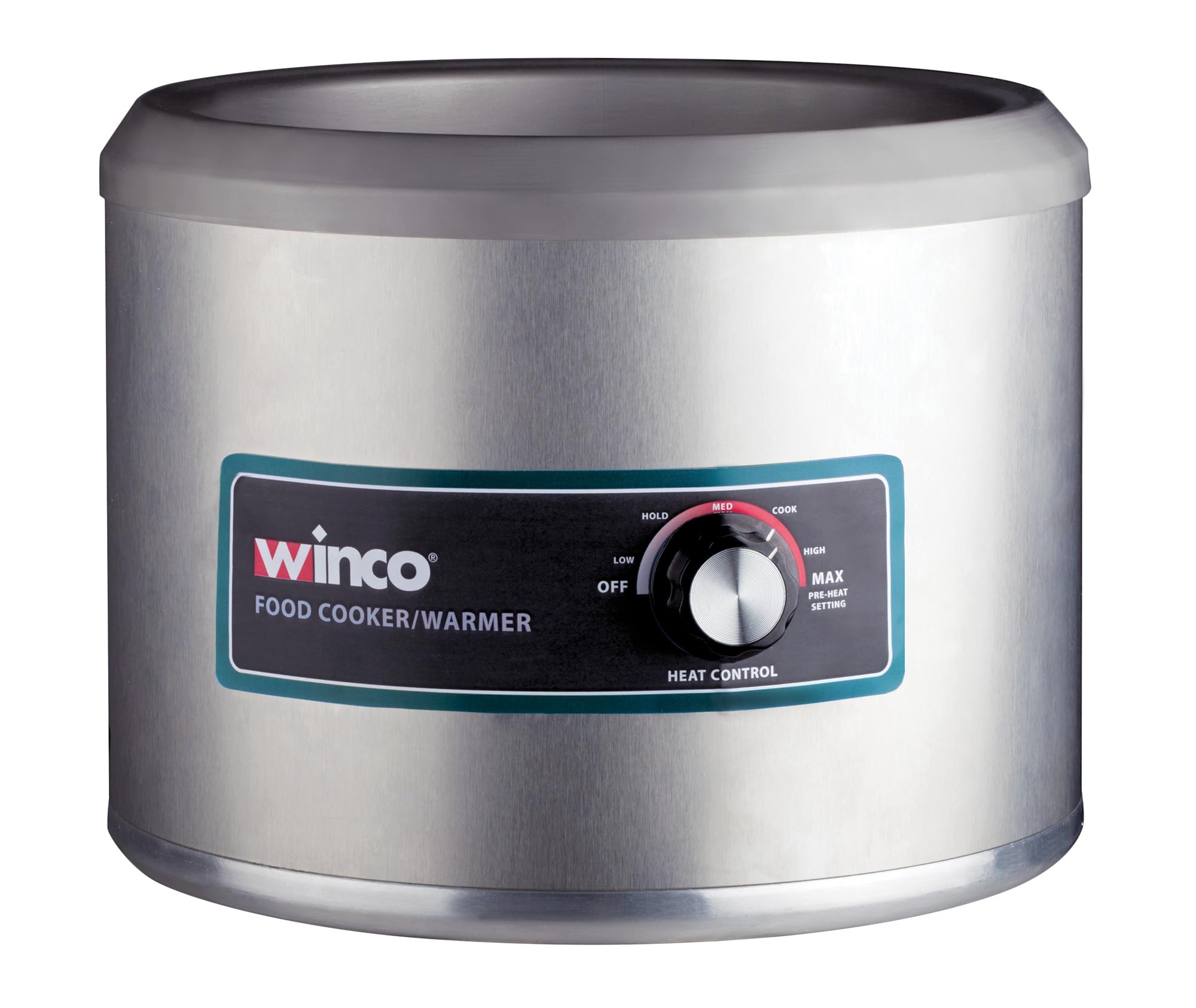 Winco 11 Quart Electric Round Food Warmer & Cooker - 1250W, 120V - Perfect for Buffets, Catering & Keeping Meals Warm at Home or Restaurants