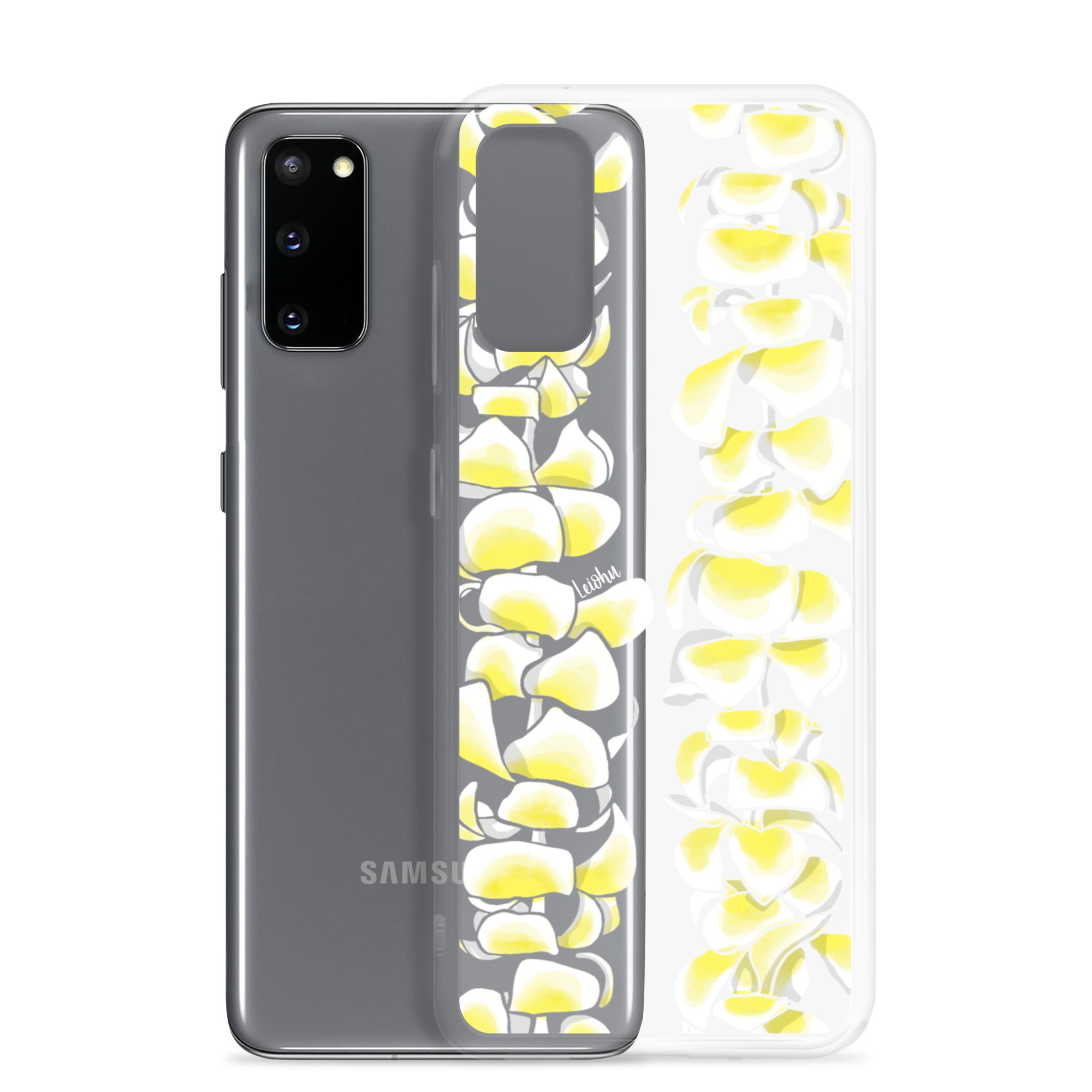 Plumeria Clear Phone Case for Samsung Galaxy - Slim Protective Cover for Everyday Use & Travel