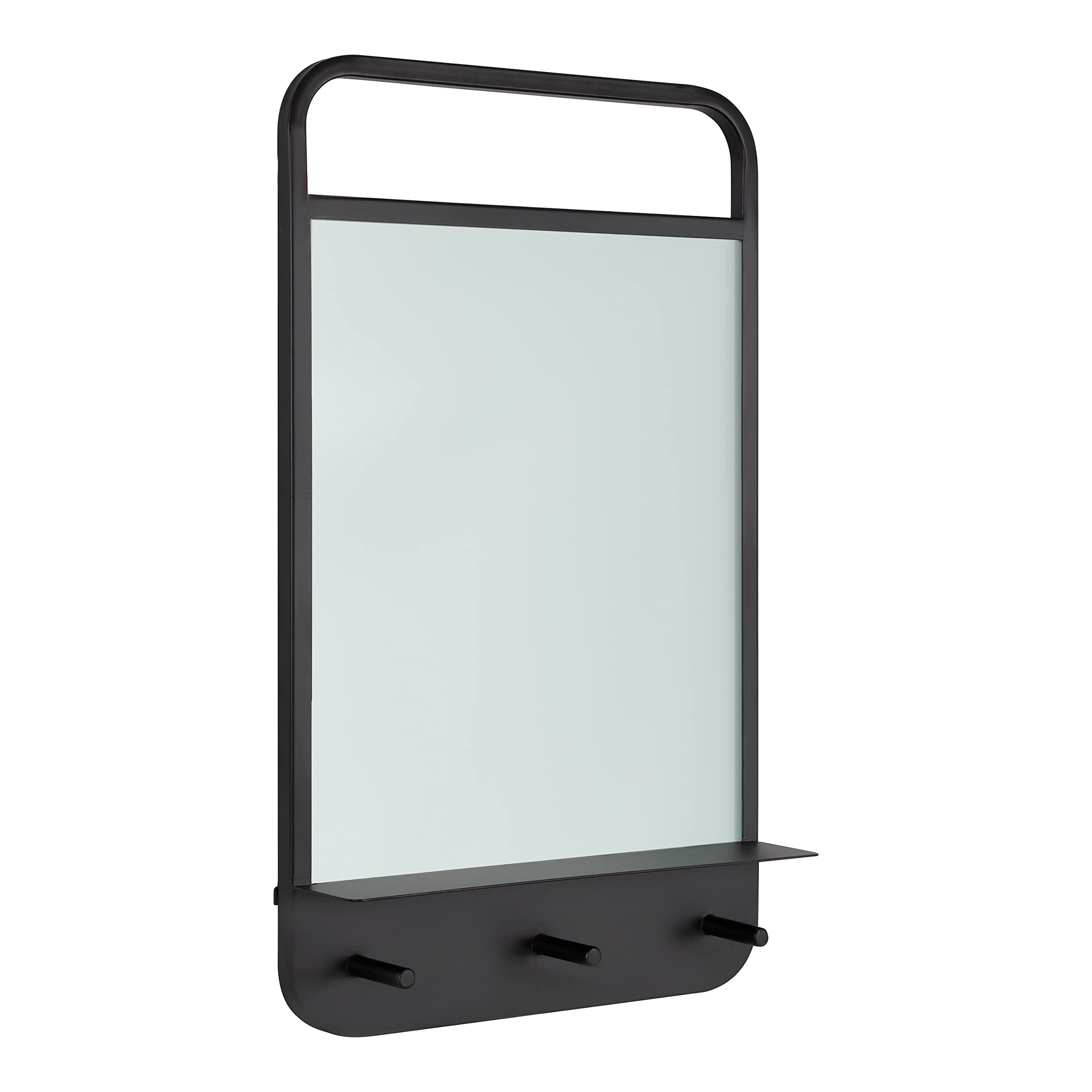 Kate and Laurel Decatur Modern Dry Erase Wall Organizer with Hooks - 18