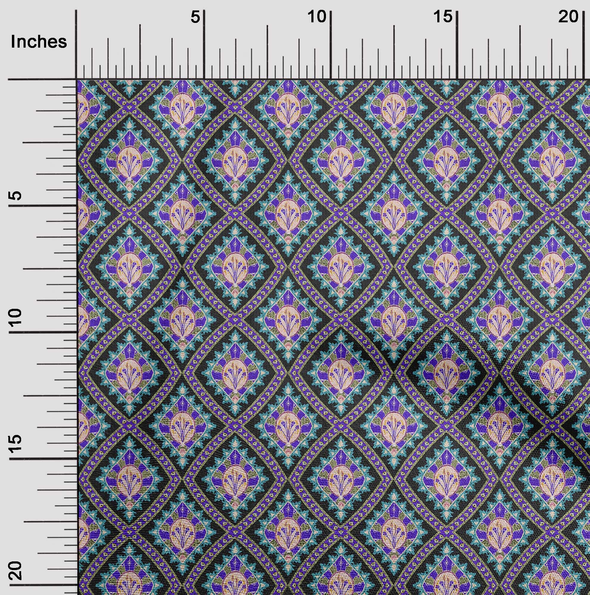 Premium 100% Cotton Cambric Black Fabric - 42 Inch Wide by The Yard for Asian Kilim Dresses & DIY Sewing Projects | Perfect for Traditional Clothing, Home Decor & Crafting