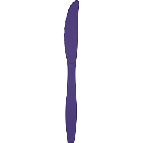 Premium Heavy-Duty Plastic Party Knives - 288 Count Club Pack (Purple) | Perfect for Birthday Parties, Weddings, BBQs & Catering Events