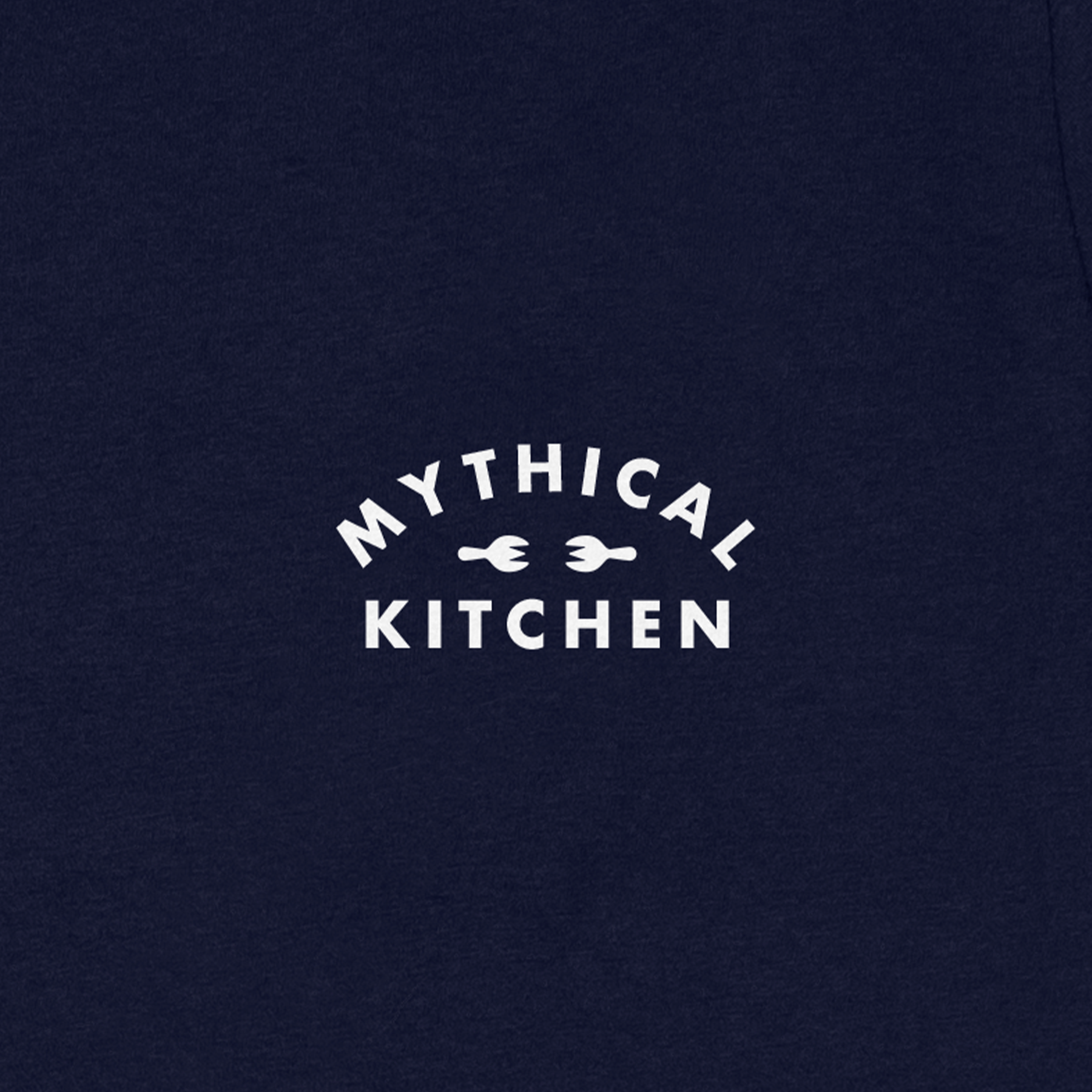 Mythical Kitchen Staff T-Shirt - Navy Blue Crewneck Tee for Chefs & Restaurant Workers | Comfortable Work Shirt for Cooking, Baking & Food Service