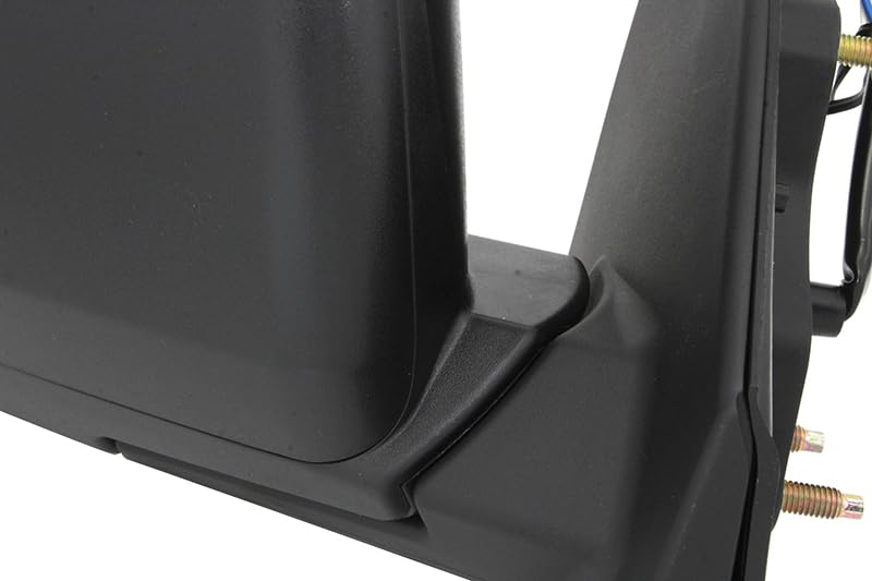 Mitsubishi Lancer & Evolution 2008-2014 Right Passenger Side Power Textured Black Door Mirror - Replacement for Daily Driving & Street Racing