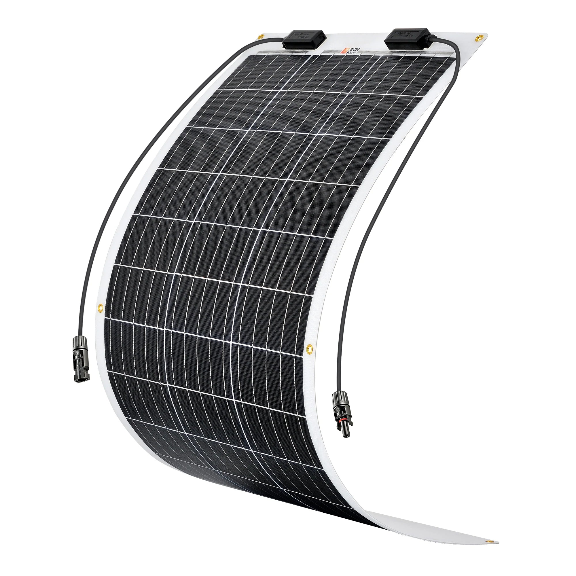 Rich Solar MEGA 100W Flexible Monocrystalline Solar Panel - Lightweight Bendable Solar Charger for RV, Boat, Camping & Off-Grid Power