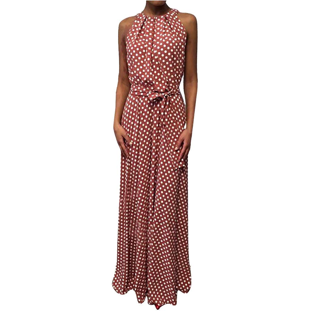 Women's Floral Print Maxi Dress - Sleeveless Summer Sundress for Beach Vacation & Casual Outings | Perfect for Pool Parties, Tropical Getaways & Outdoor Events