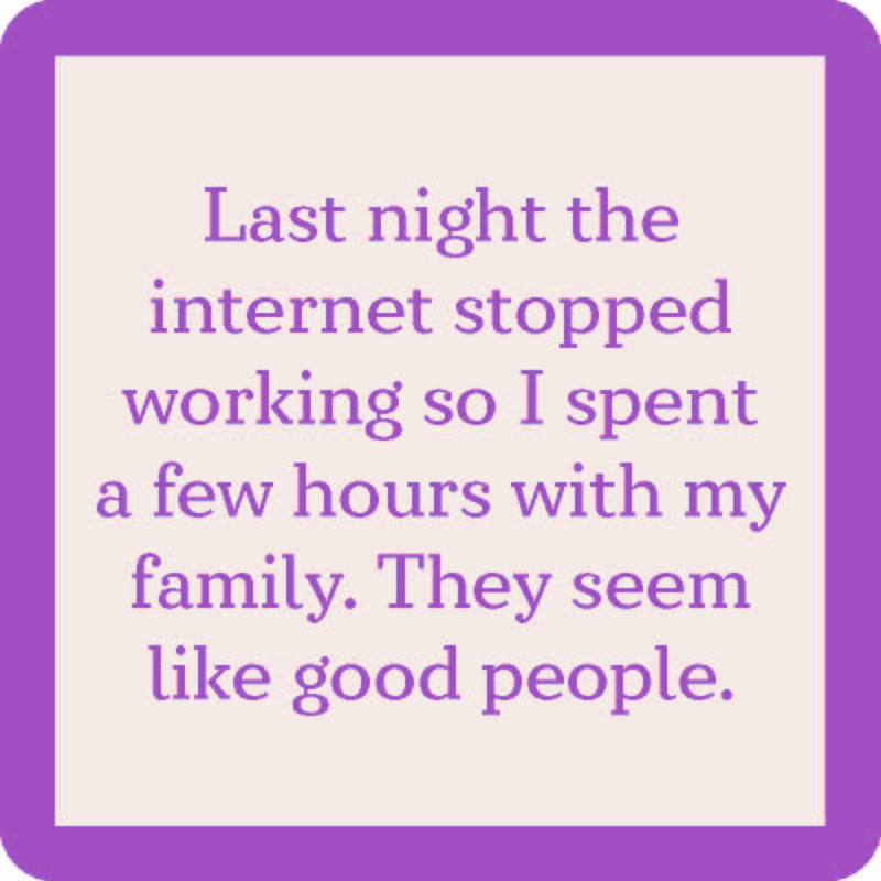 Internet Stopped Coaster - Non-Slip Silicone Drink Holder for Desks & Tables - Perfect for Home, Office, and Coffee Shop Use