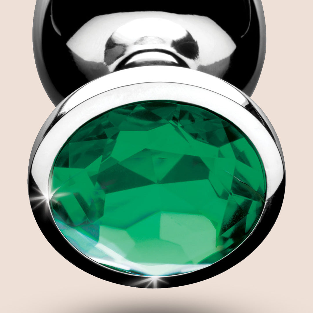 Premium Emerald Gem Anal Plug Set - 3 Piece Jeweled Butt Plugs for Women & Men | Comfortable Silicone Anal Toys for Beginners & Advanced Users | Perfect for Sensual Play, Couples & Solo Exploration