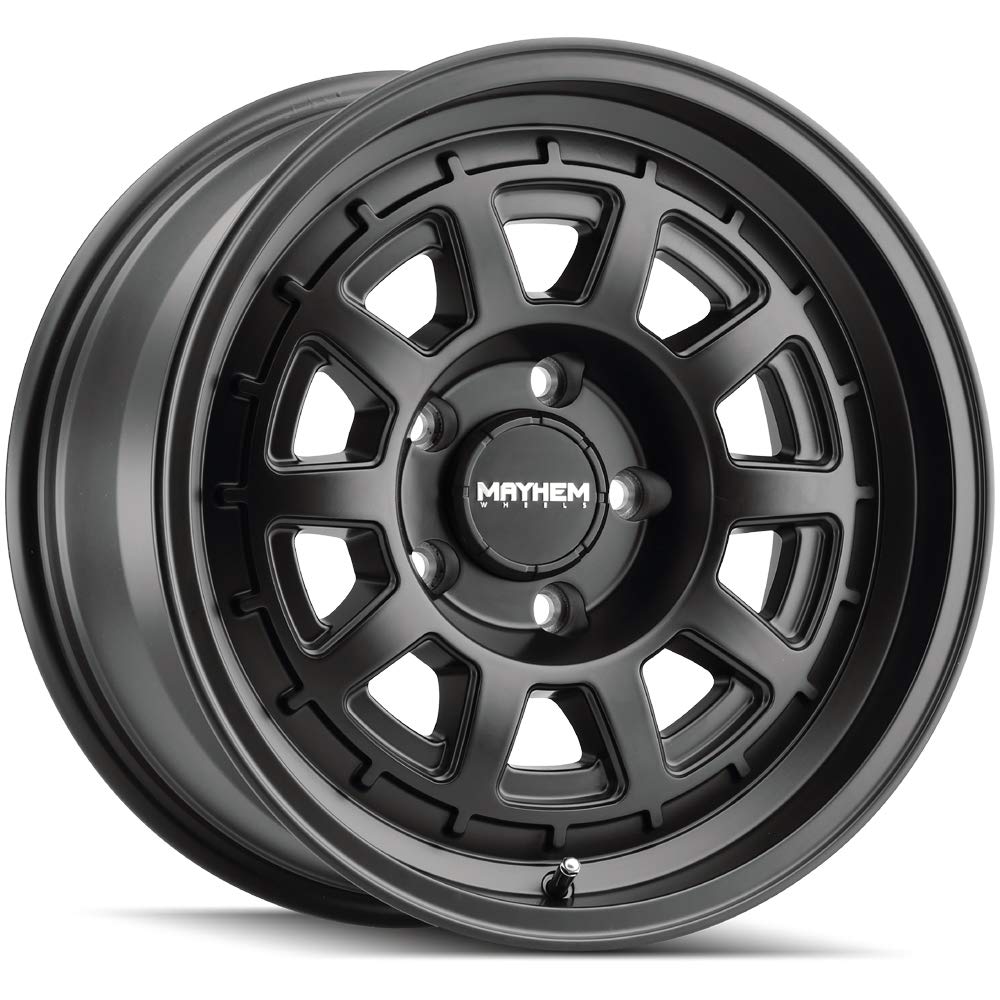 Mayhem Voyager 8303 Matte Black 15x7 5x114.3mm Wheel - 15mm Offset, 72.6mm Hub - Perfect for Custom Car Builds & Off-Road Vehicles
