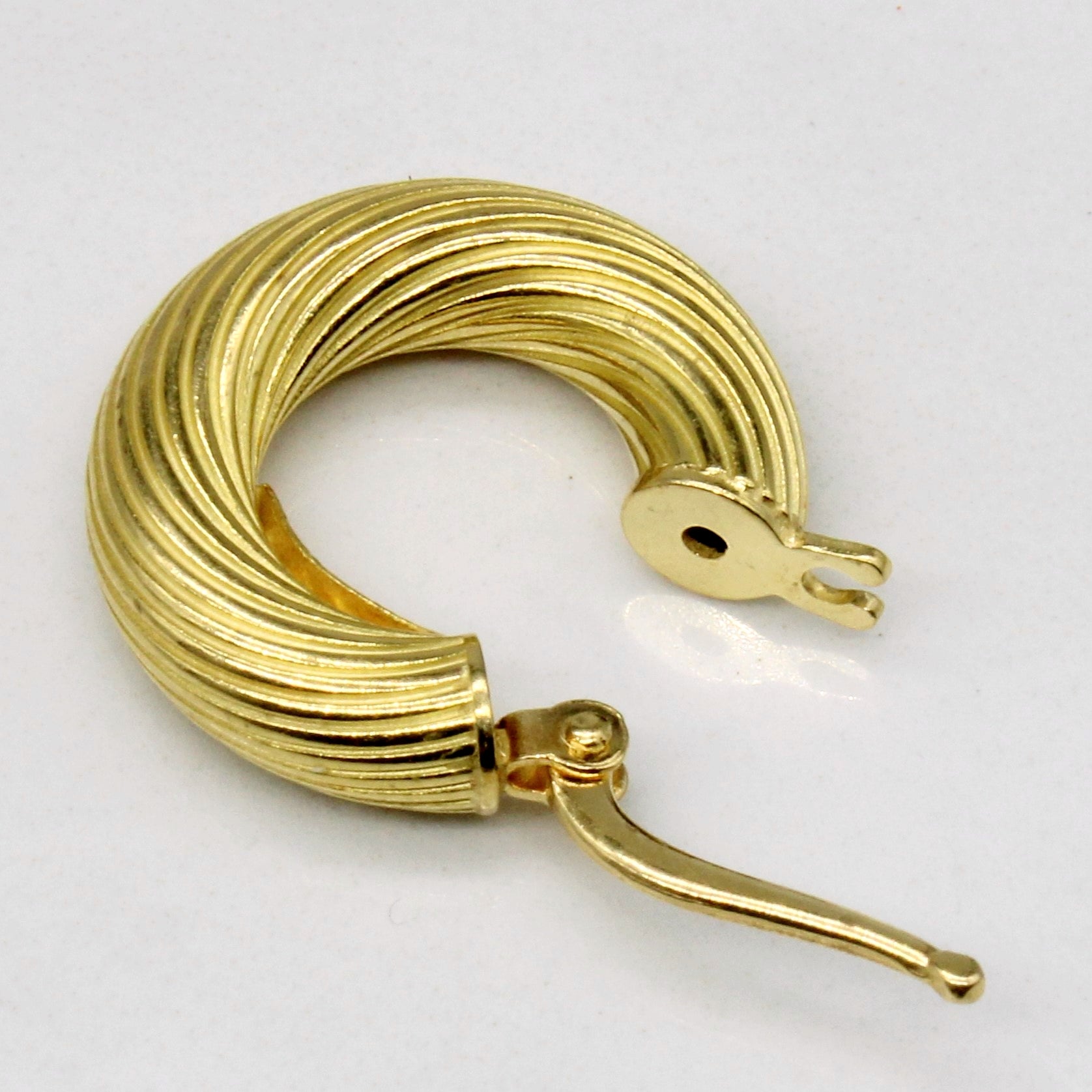 Birks Italian 18k Yellow Gold Hoop Earrings for Women - Luxury Handmade Jewelry for Weddings, Parties & Special Occasions