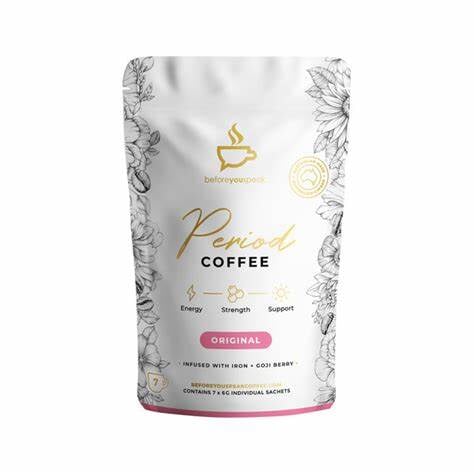 Before You Speak Period Coffee Original - Organic Herbal Tea for Menstrual Comfort & Hormone Balance | Perfect for PMS Relief & Relaxation