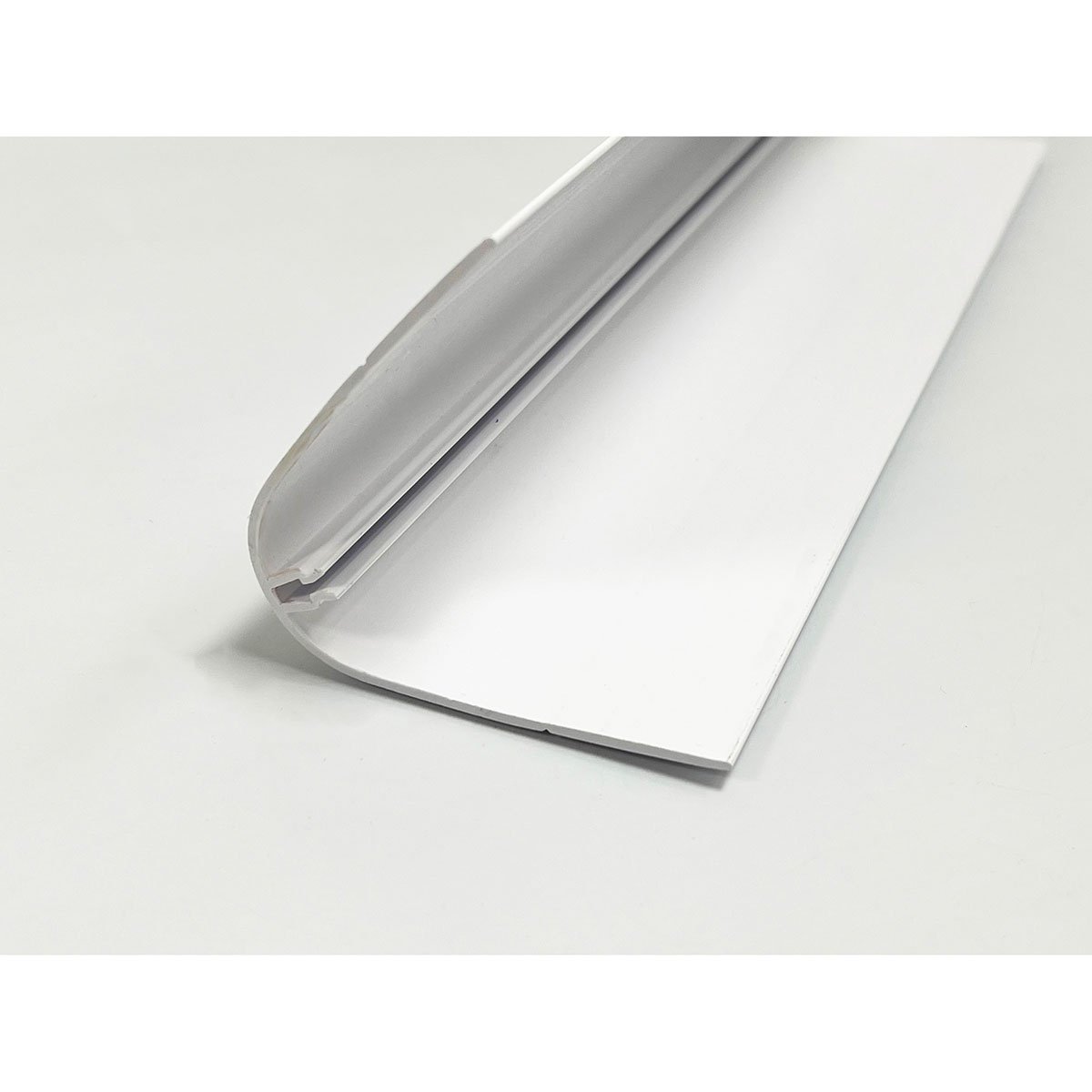EZ Liner™ 12' PVC 2-Piece Male & Female Multi-Corner Trim - Ultra Durable for Home & Office Decoration - Perfect for Wall Edges, Door Frames and Furniture Protection