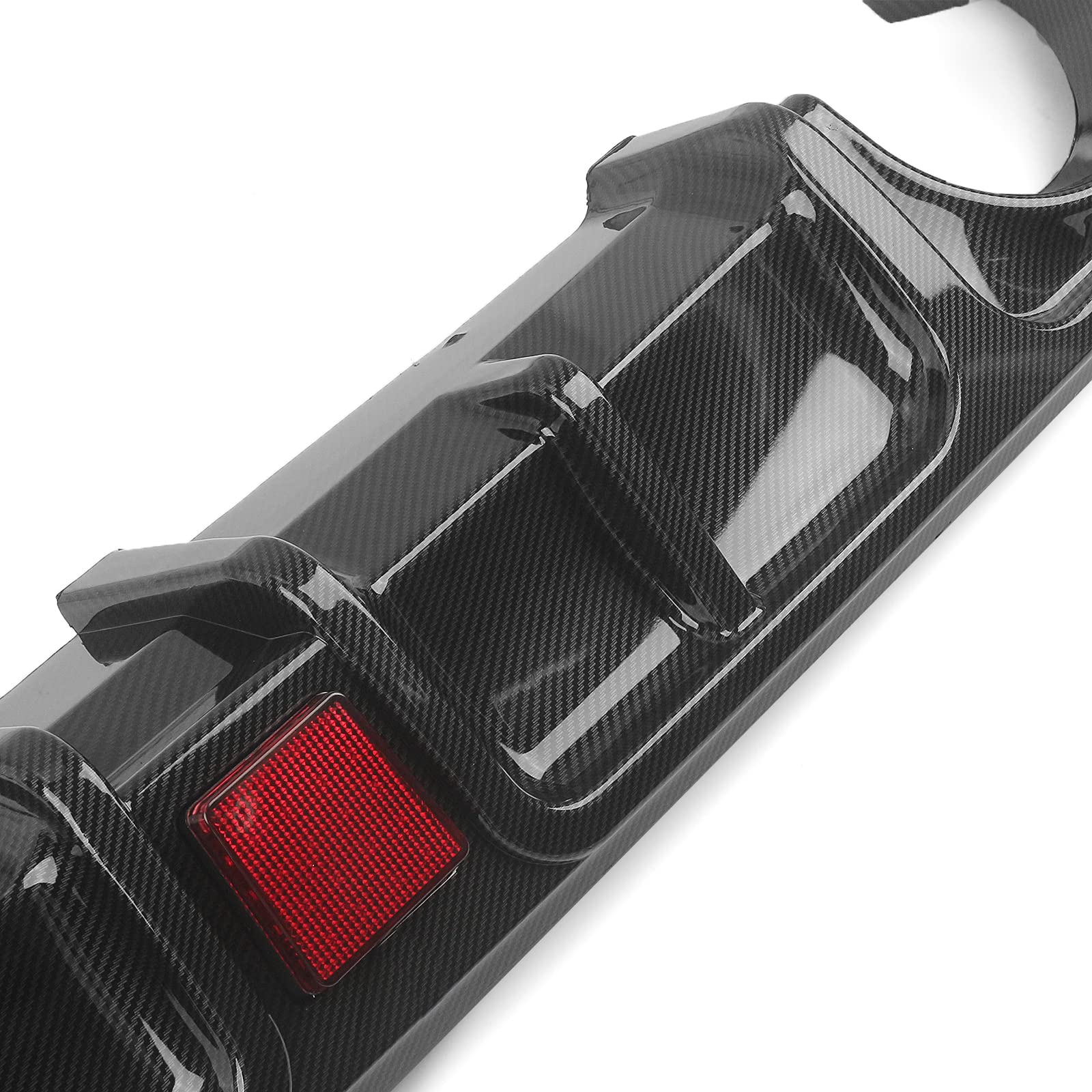 Carbon Fiber Rear Bumper Diffuser with LED Brake Light for 2017-2022 Infiniti Q60 - Upgrade Your Car's Style & Aerodynamics for Street Racing & Show Cars