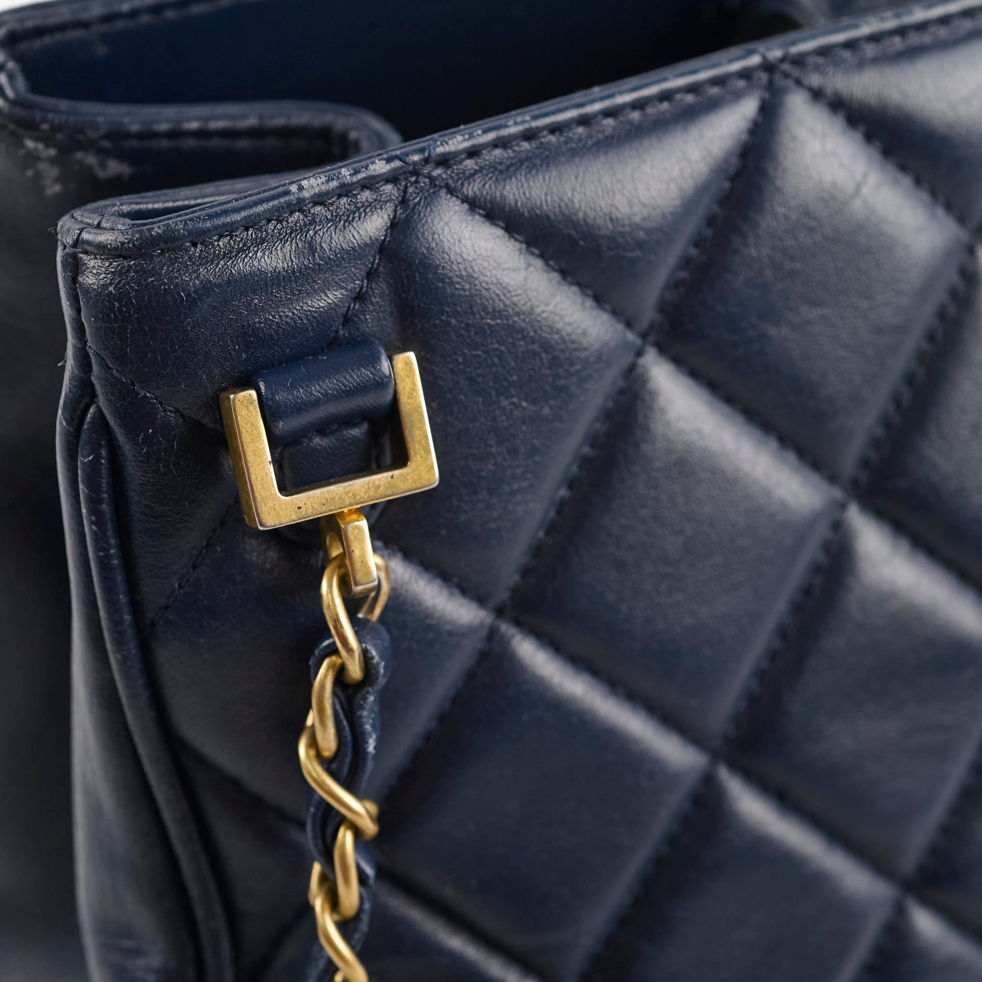 Chanel Navy Blue Seasonal Shoulder Bag for Women | Luxury Designer Handbag for Casual Outings, Parties & Travel | Fashionable Crossbody Purse with Adjustable Strap