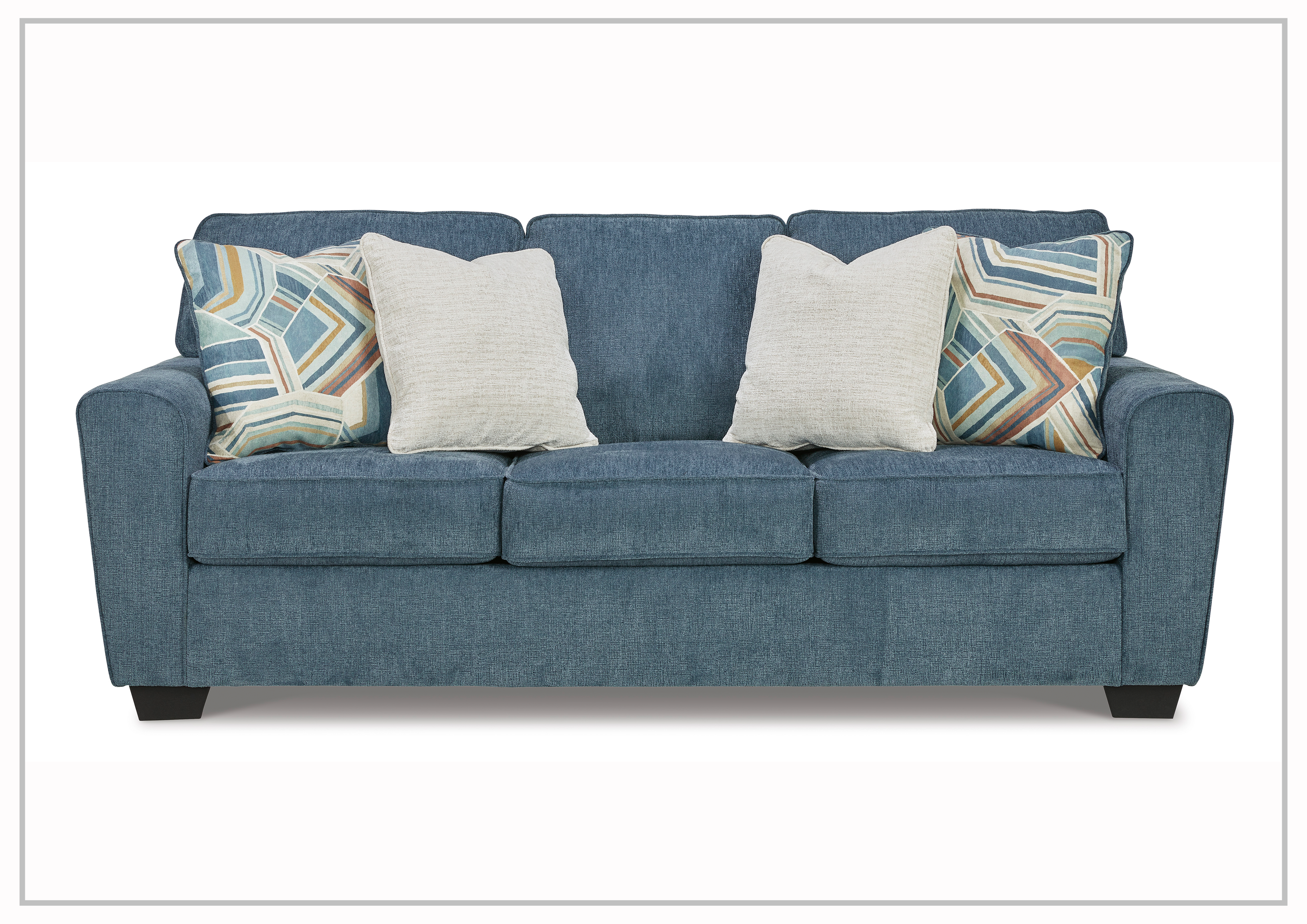 Gio Italia Claire 3-Seater Fabric Sofa - Modern Living Room Couch for Small Spaces, Comfortable Upholstered Sectional Sofa for Apartments, Dorms & Cozy Home Decor