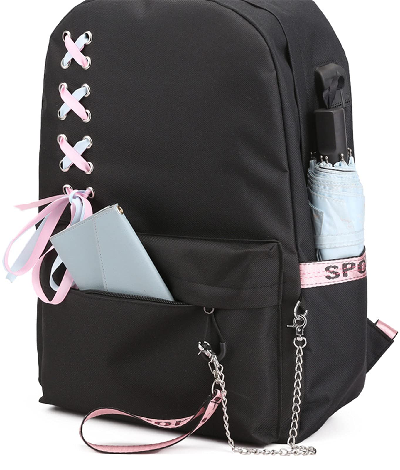ISaikoy Anime Toilet Bound Hanako-kun Backpack - Cute Japanese School Satchel Bookbag for Teens, Laptop Shoulder Bag (15.6 Inch) - Perfect for School, Travel & Anime Conventions