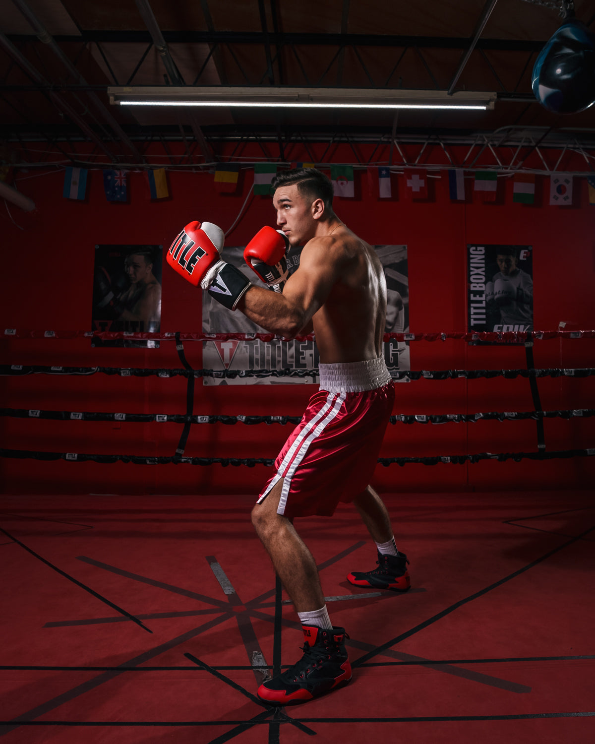 TITLE Boxing Charged Shoes - Lightweight Training Shoes for Boxing, MMA & Fitness - High-Performance Workout Sneakers for Men & Women - Perfect for Gym, Running & Combat Sports