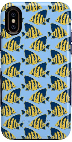 21 Something's Fishy Navy Blue & Yellow Fish