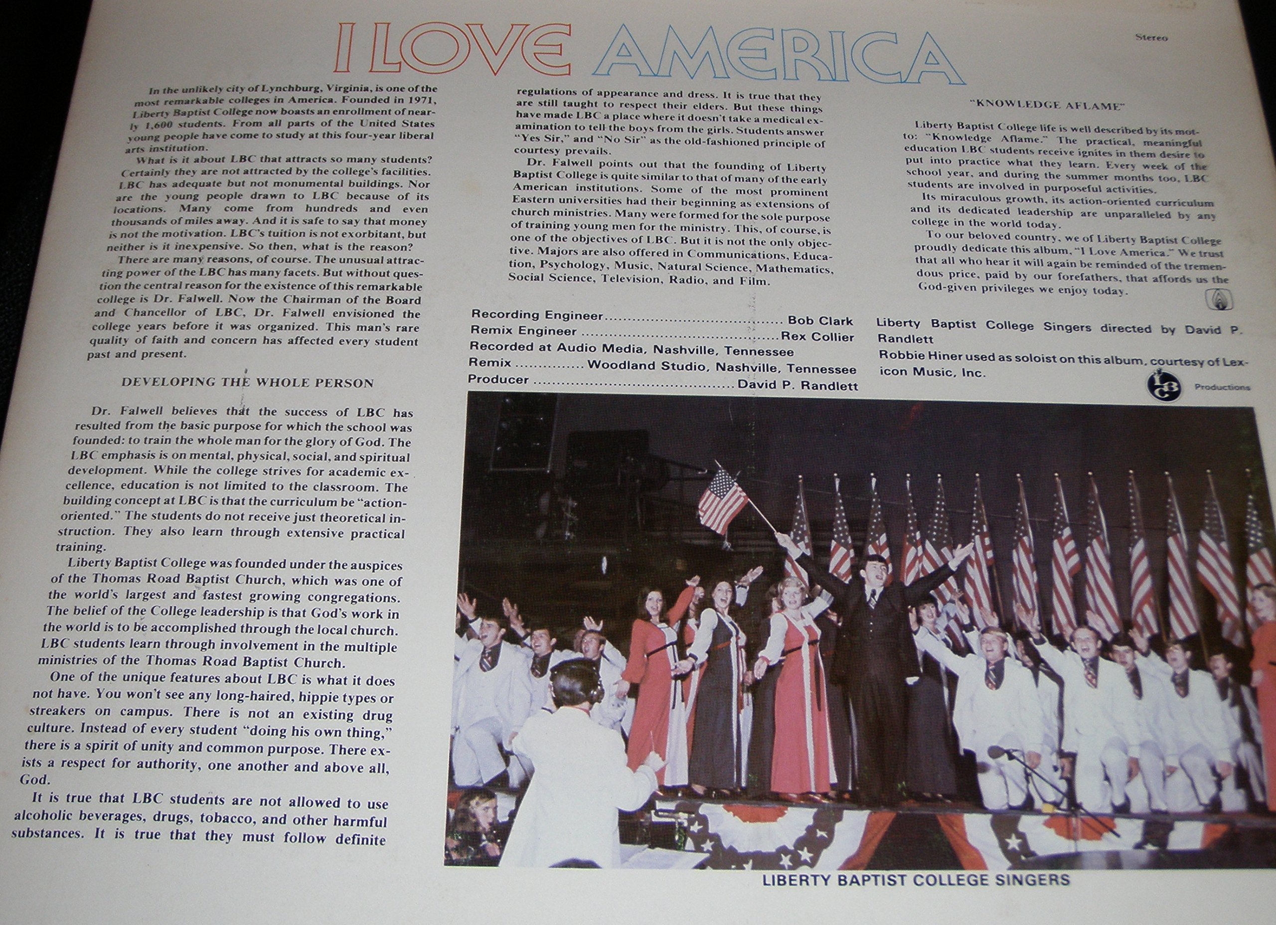 LP Record - I Love America Vinyl Album | Classic Music Collection for Home, Parties & Gifts