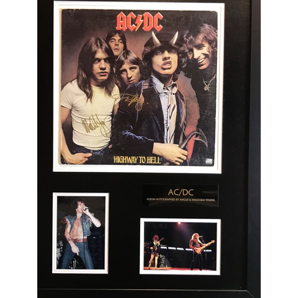 Authentic Signed AC/DC Album by Angus & Malcolm Young with JSA Certificate - Perfect for Rock Collectors & Music Memorabilia Displays
