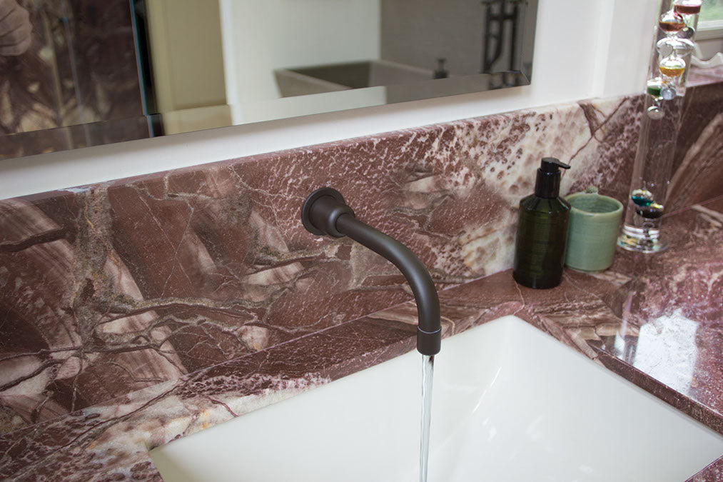 Hands-Free Wall Mount Lavatory Faucet - Touchless Bathroom Sink Faucet with Motion Sensor for Modern Homes, Public Restrooms & ADA Compliance - Perfect for Kitchens, Powder Rooms & Commercial Spaces