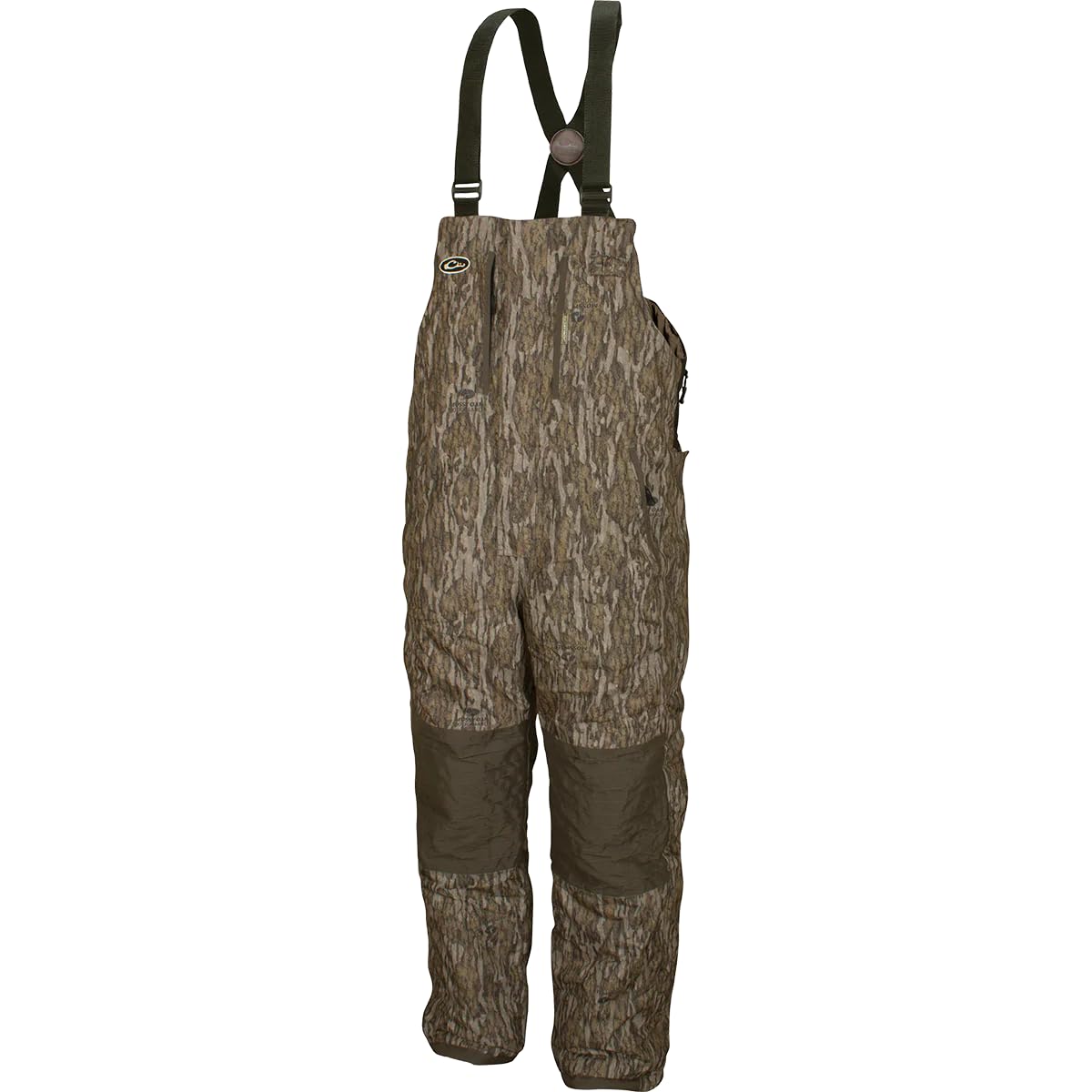 Drake Waterfowl Men's LST 2.0 Insulated Waterproof Hunting Bib - Windproof Fleece-Lined Overalls for Cold Weather Hunting & Outdoor Activities