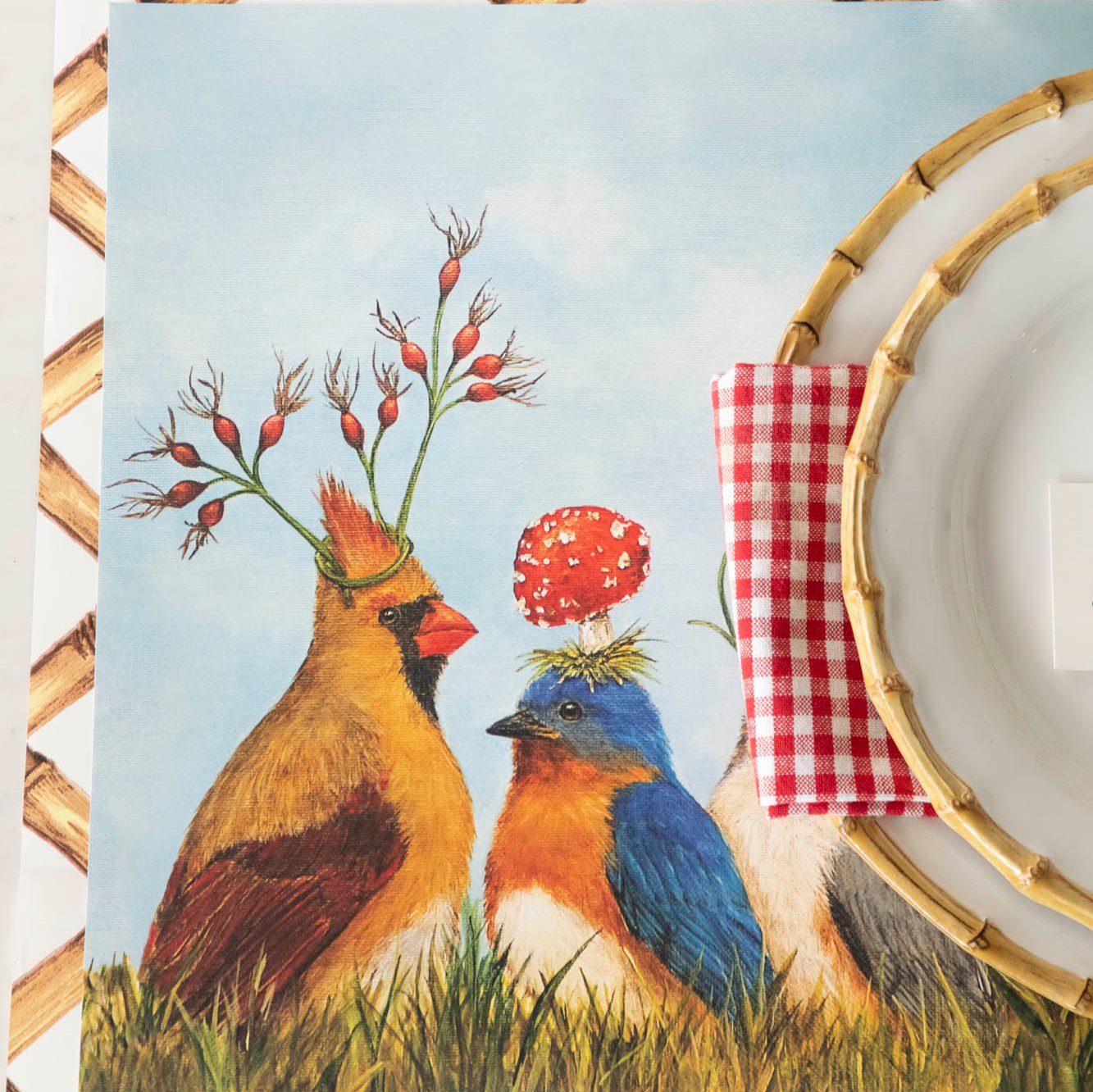 Angie's Party Placemat - Waterproof & Washable Table Mat for Kids Birthday, Holiday & Special Events - Perfect for Dining, Crafts & Decorations
