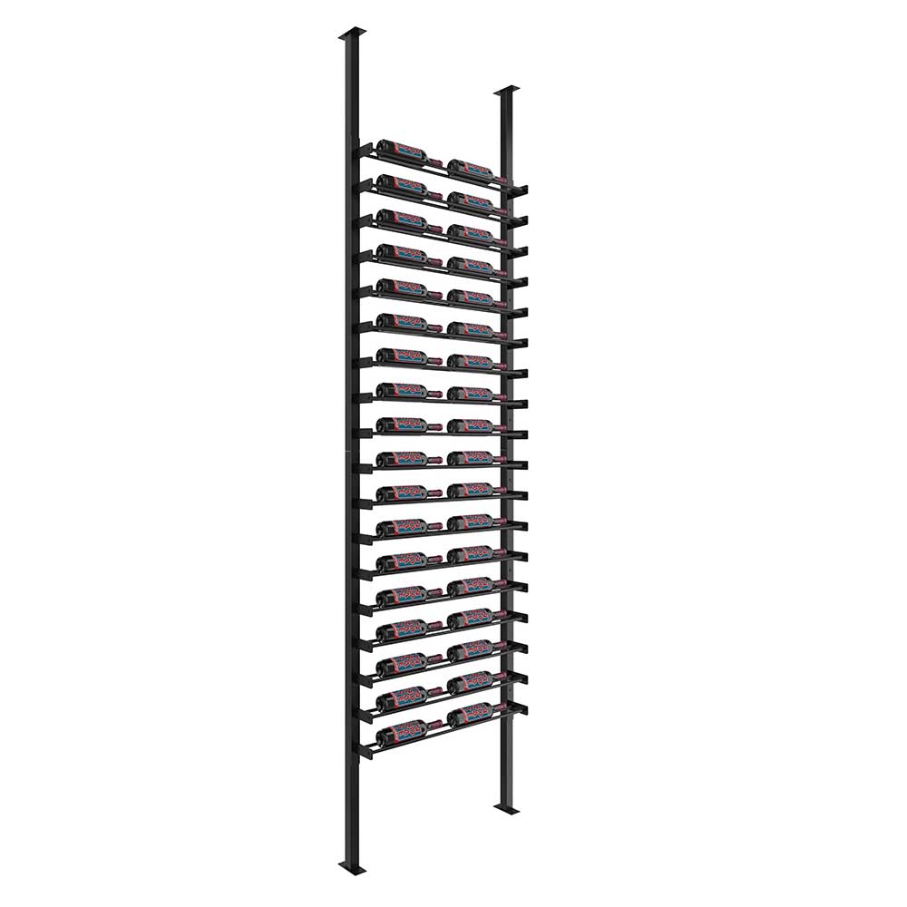 Evolution Wine Wall Single Sided 2 Column Post Kit - Premium Wine Rack System for Home Cellar & Commercial Use | Perfect for Wine Storage, Display & Organization in Restaurants, Bars & Wine Cellars