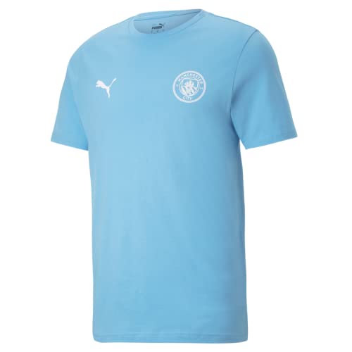 Manchester City FC Men's Essential T-Shirt - Official Football Jersey for Fans, Casual Wear & Game Day Outfits
