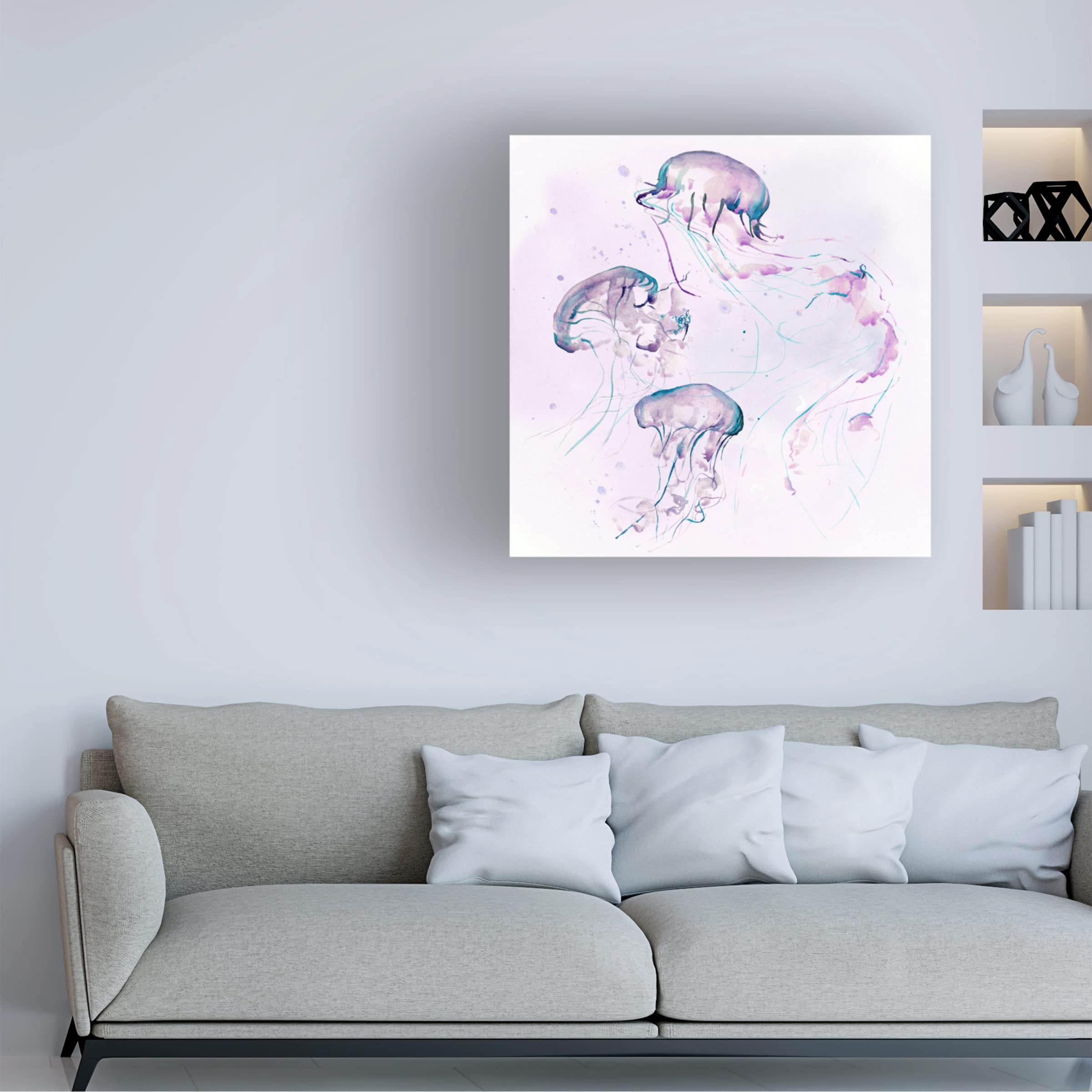Jennifer Paxton Parker 'Underwater Halcyon II' Canvas Wall Art Print - Modern Ocean Themed Home Decor for Living Room, Bedroom & Office