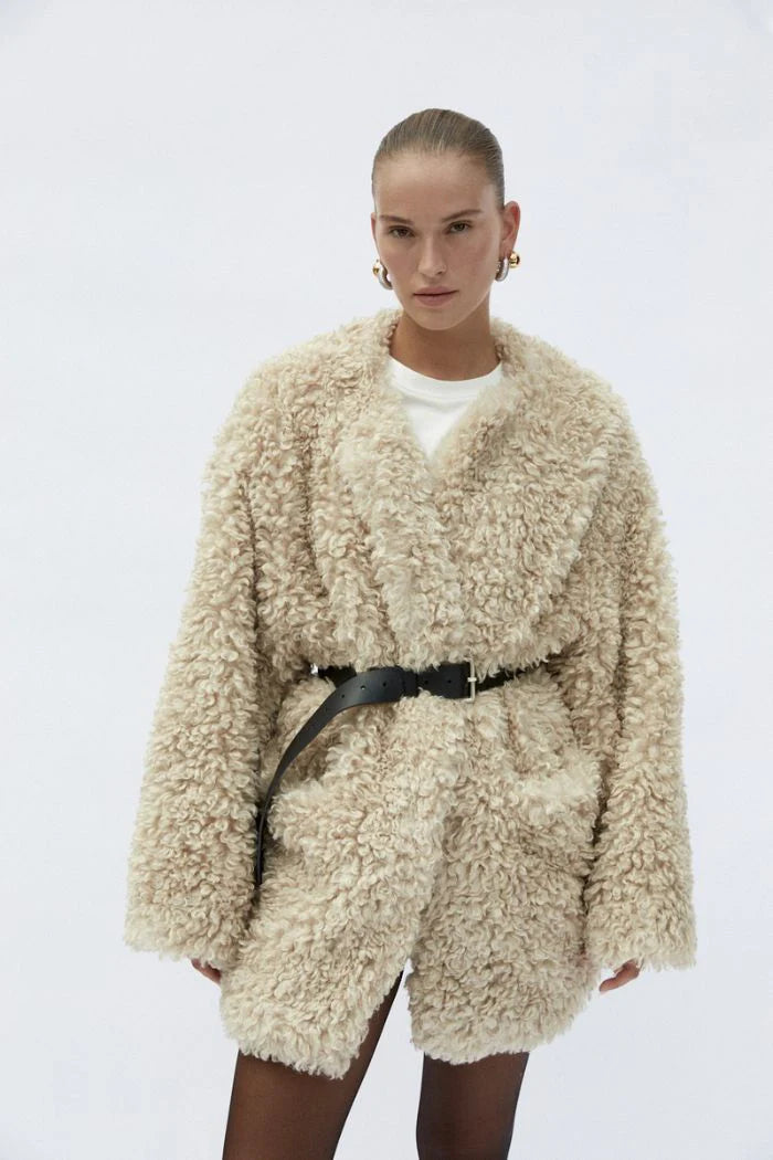 Women's Cream Carrie Jacket - Stylish & Comfortable Outerwear for Fall & Winter | Perfect for Casual Outings & Office Wear