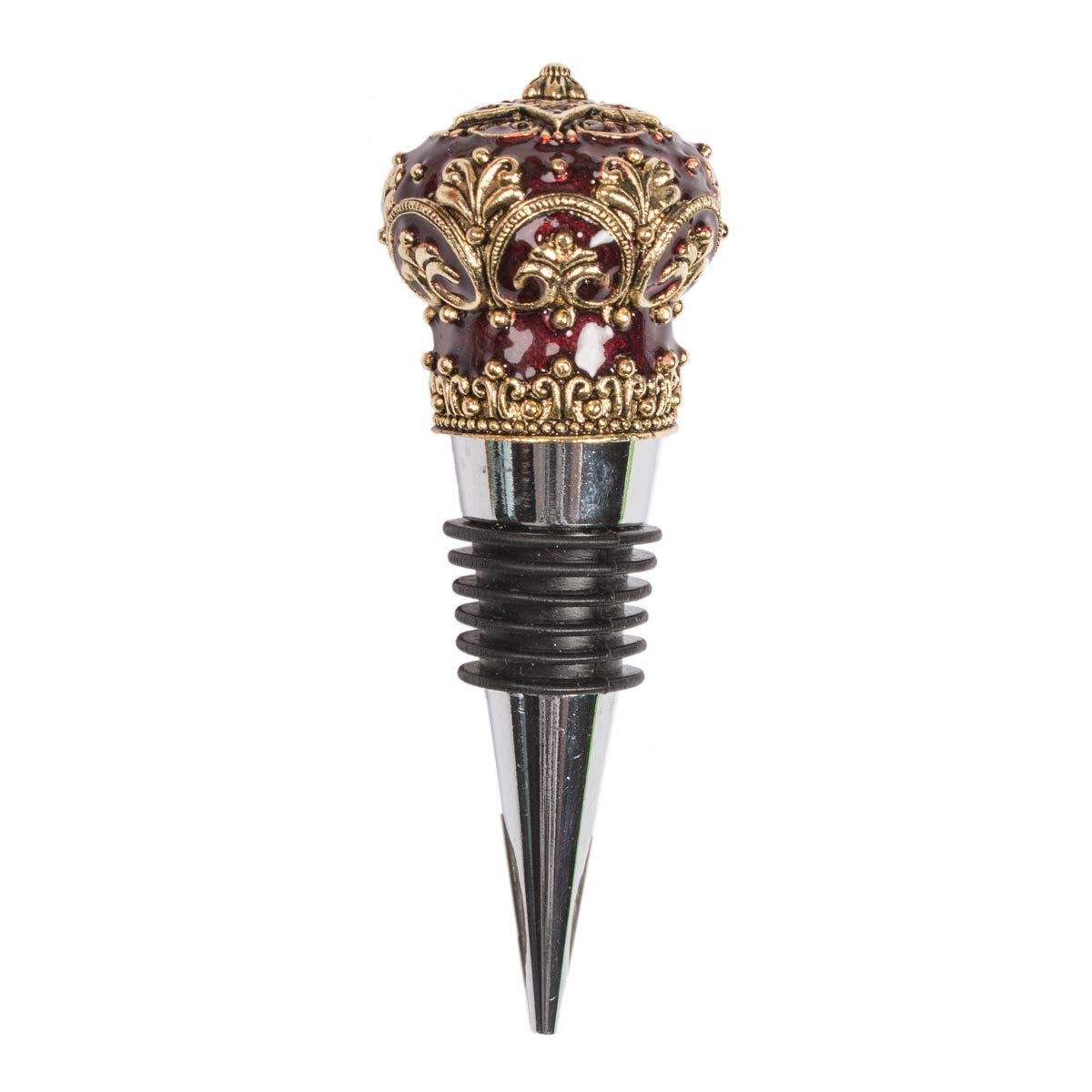 Star of David Wine Stopper - Elegant Red Crystal Wine Bottle Stopper for Jewish Holidays, Gifts & Kosher Wine Preservation | Perfect for Hanukkah, Passover & Shabbat Celebrations