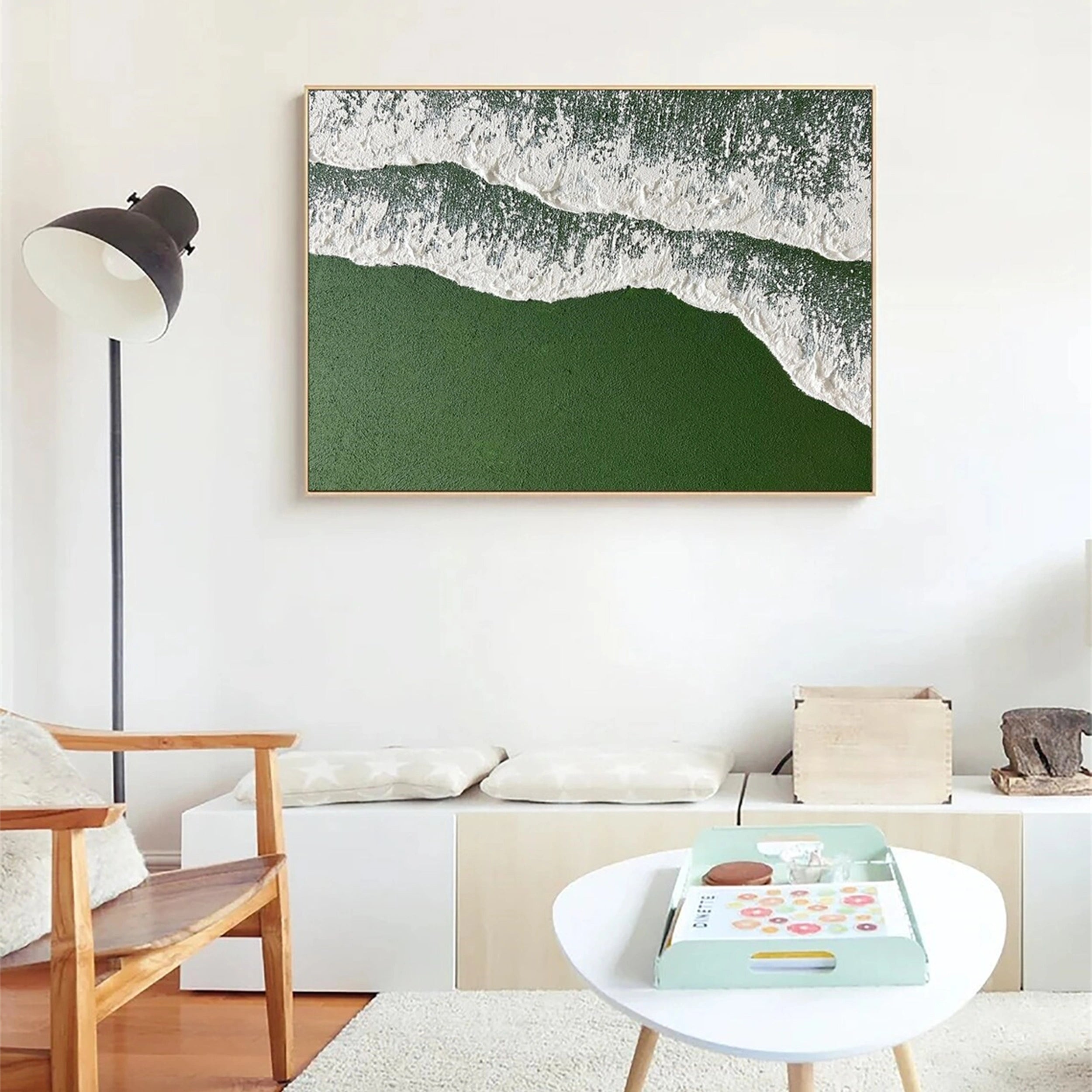 Ocean and Sky Painting #OS 092 - Handmade Canvas Wall Art for Home & Office Decor - Perfect for Living Room, Bedroom or Office Wall Decoration