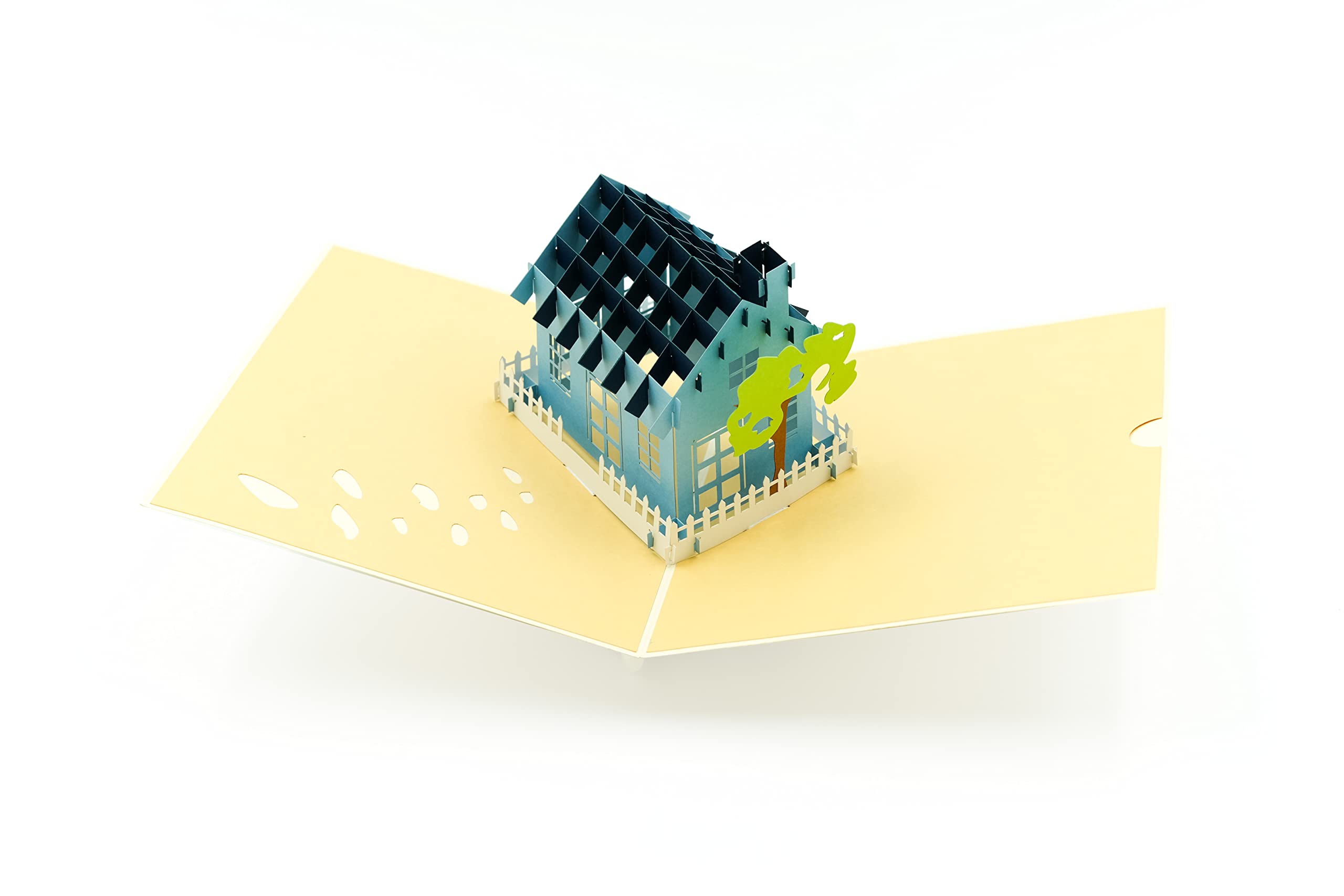 3D Pop Up House Greeting Card - New Home Congratulations Card for Homeowners, Housewarming Gift, First Time Home Buyer Card | Perfect for Housewarming Parties, New Home Gifts & Real Estate Closing Celebrations