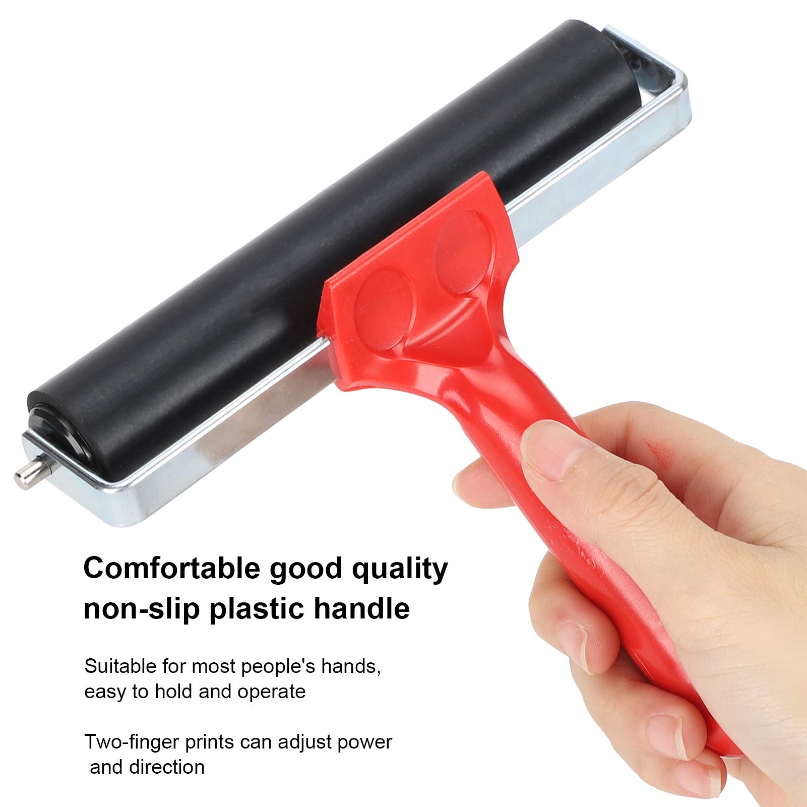 Rubber Brayer Roller - 15cm Art Ink Painting Roller for Printmaking, Block Printing & Screen Printing | Perfect for Crafts, DIY Projects & Professional Artwork