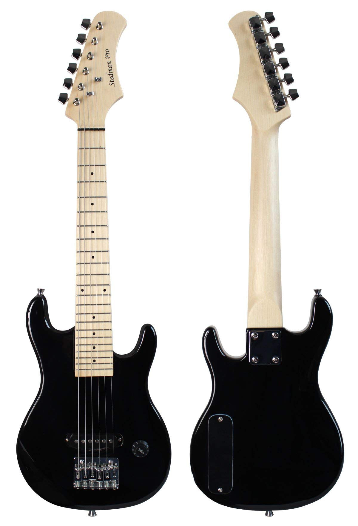 YMC 30-Inch Kids Electric Guitar Starter Kit with 5-Watt Amp, Gig Bag, Strap, Cable, Strings, Picks & Wrench - Black | Complete Guitar Accessory Set for Beginners | Perfect for Home Practice, Music Lessons & Rockstar Birthday Gifts