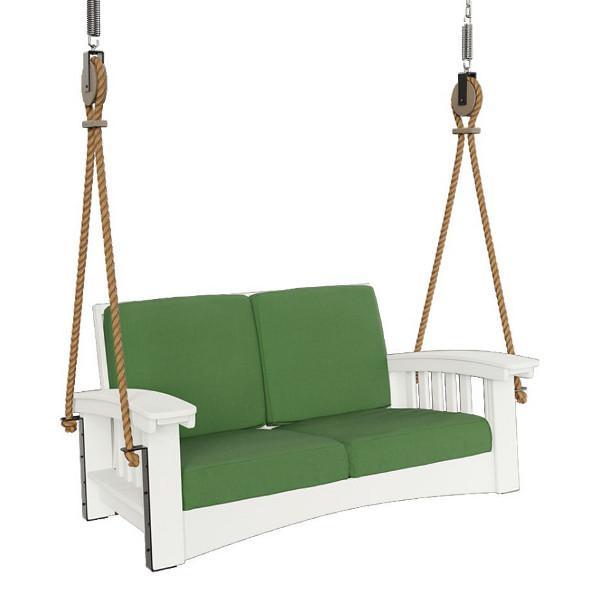 Premium Mission Lounge Rope Swing - Heavy Duty Indoor/Outdoor Hanging Chair for Backyard, Patio & Nursery - Perfect for Relaxation, Reading & Playtime