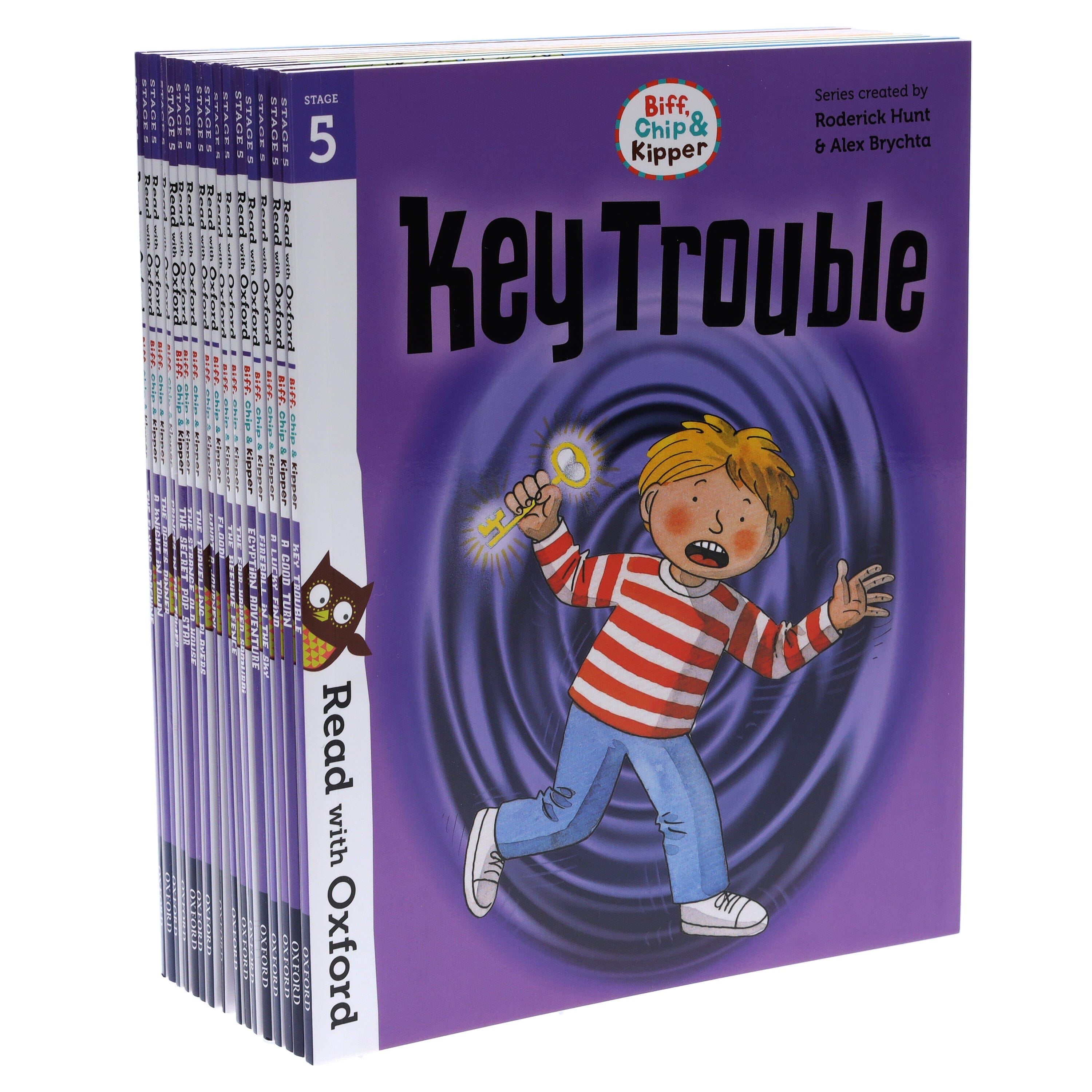 Biff, Chip and Kipper: Read with Oxford Stage 5 - 16 Book Collection Set by Roderick Hunt | Age 5+ | Paperback | Early Reading Books for Kids, Homeschool & Classroom Learning