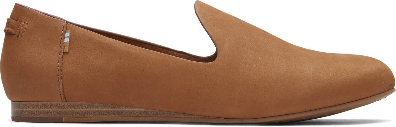 TOMS Women's Darcy Slip-On Loafers - Comfortable Casual Brown Shoes for Walking, Work & Everyday Wear