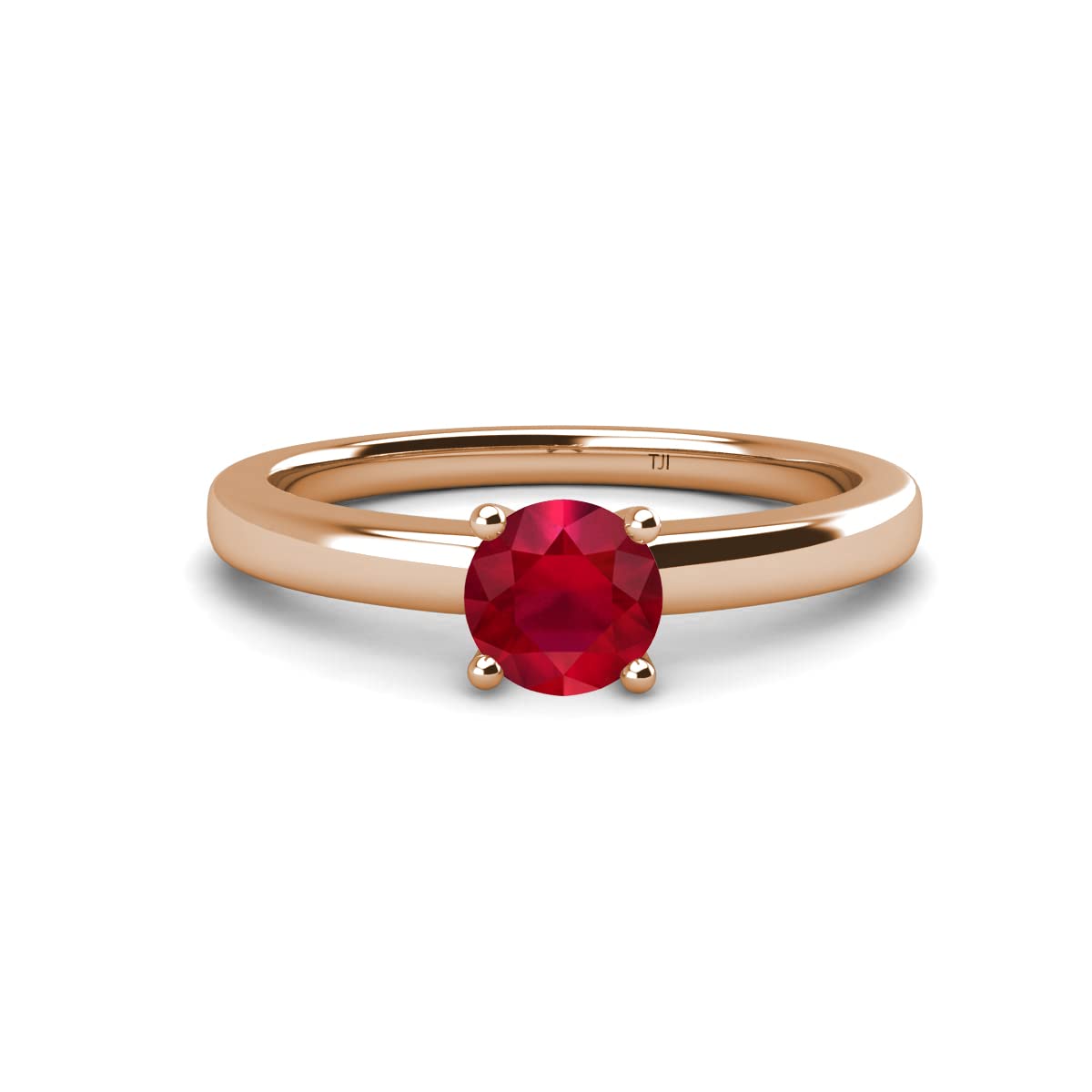 0.95ct Ruby Solitaire Ring in 14K Rose Gold - Elegant Engagement & Wedding Jewelry for Women - Perfect for Anniversaries, Proposals & Special Occasions