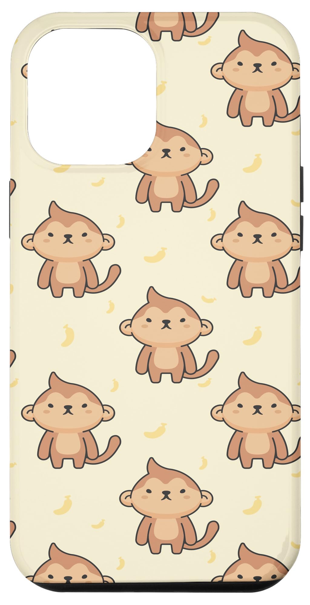 iPhone 12 Pro Max Case - Funny Monkey with Banana Design - Durable Protective Cover for Apple iPhone 12 Pro Max - Perfect Gift for Monkey Lovers - Great for Daily Use, Travel & Office