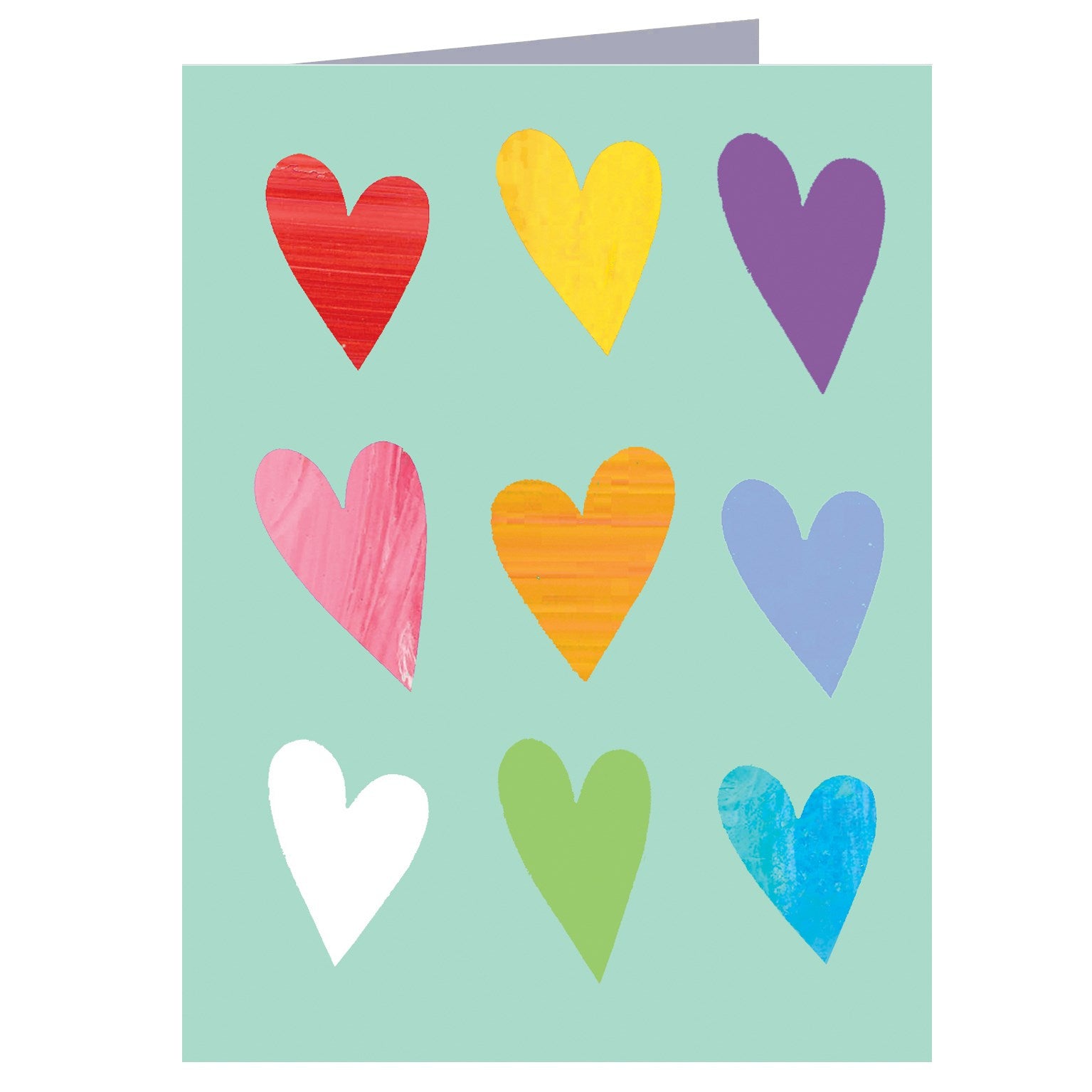 Colorful Heart Birthday Cards - Elegant Greeting Cards for Women, Men, Friends & Family | Perfect for Anniversaries, Valentine's Day & Special Occasions
