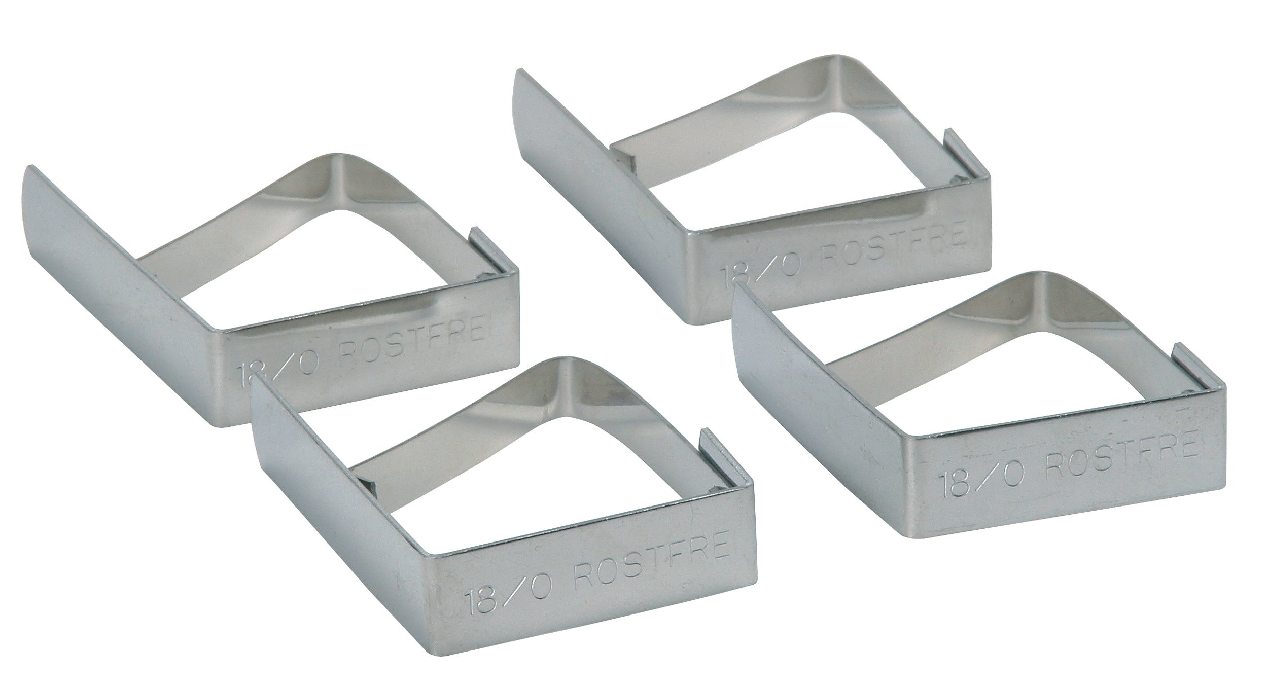 Kitchen Craft Stainless Steel Tablecloth Clips - Set of 4 Heavy Duty Clamps for Outdoor Picnics, BBQs, and Windy Days - Secure Table Linens, Blankets, and Tarps