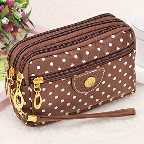 Stylish Women's Wave Canvas Messenger Clutch Bag with Zipper - Compatible with iPhone 11 Wallet Case | Perfect for Work, Travel & Everyday Use