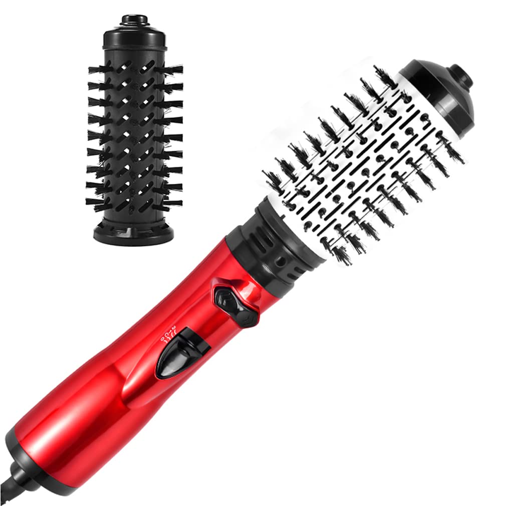 3-in-1 Hot Air Styler & Rotating Hair Dryer - Blow Dry, Curl & Straighten Hair | Electric Hair Curler & Straightener Brush for All Hair Types | Perfect for Home Use, Travel & Salon Styling