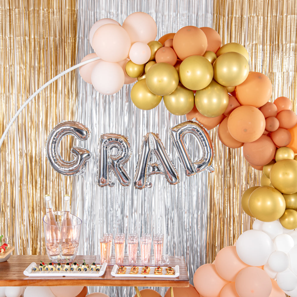 Balloonify Silver Mylar Letter R Balloon - 16 Inch Large Foil Alphabet Balloon for Birthday Party Decorations, Baby Showers & Graduation Celebrations
